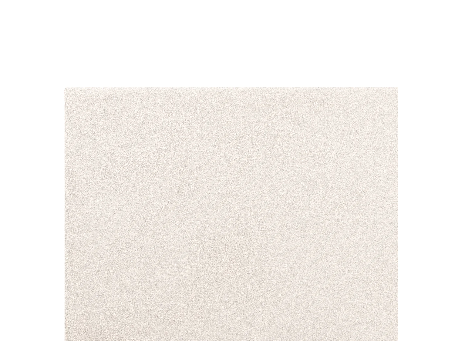 Lit ottoman Bouclé ORBEY 140 x 200 cm Blanc cassé