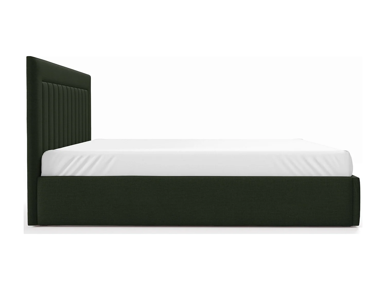 Lit avec coffre 180x200 cm - vert foncé - AVERIN