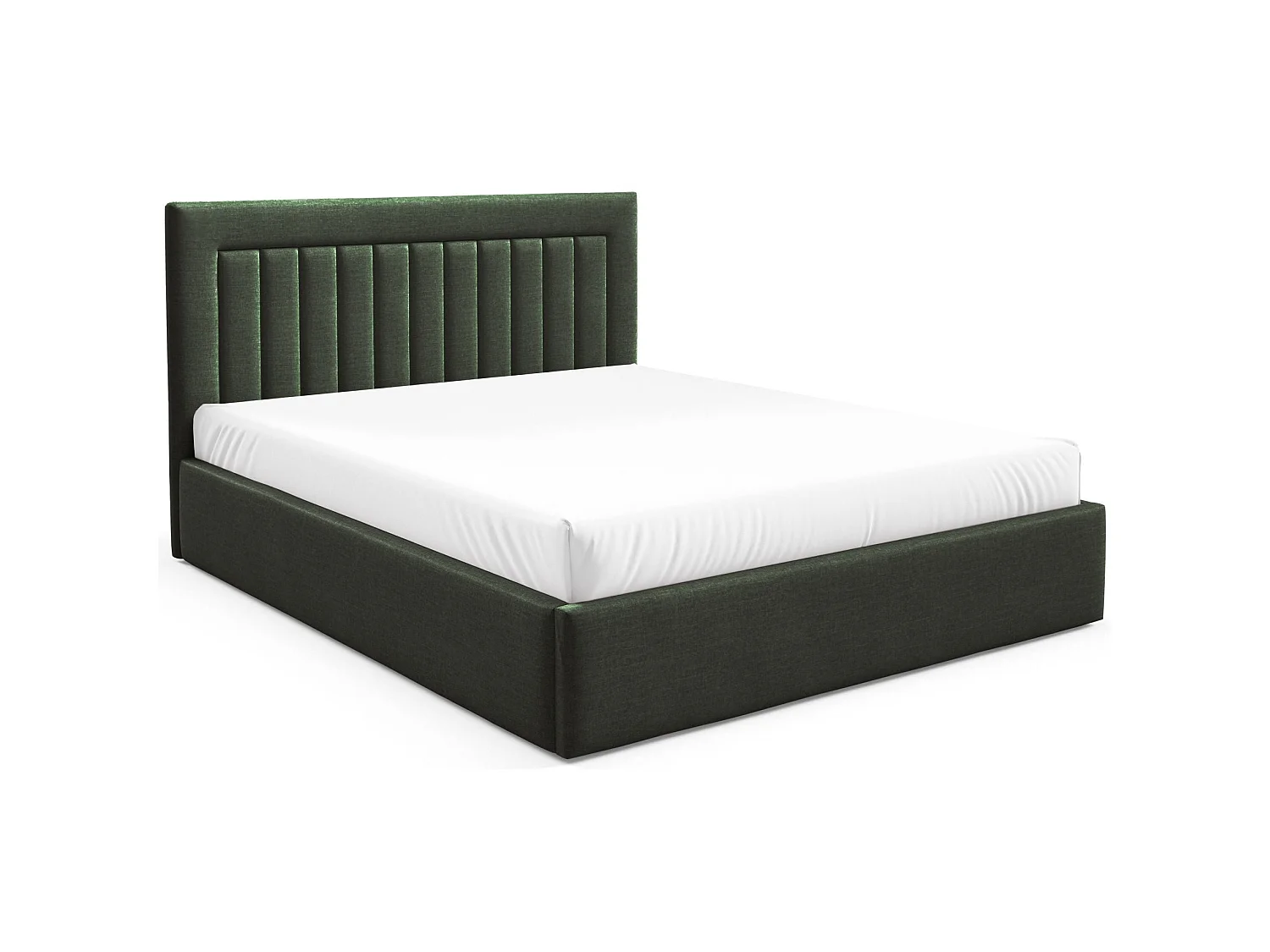 Lit avec coffre 180x200 cm - vert foncé - AVERIN