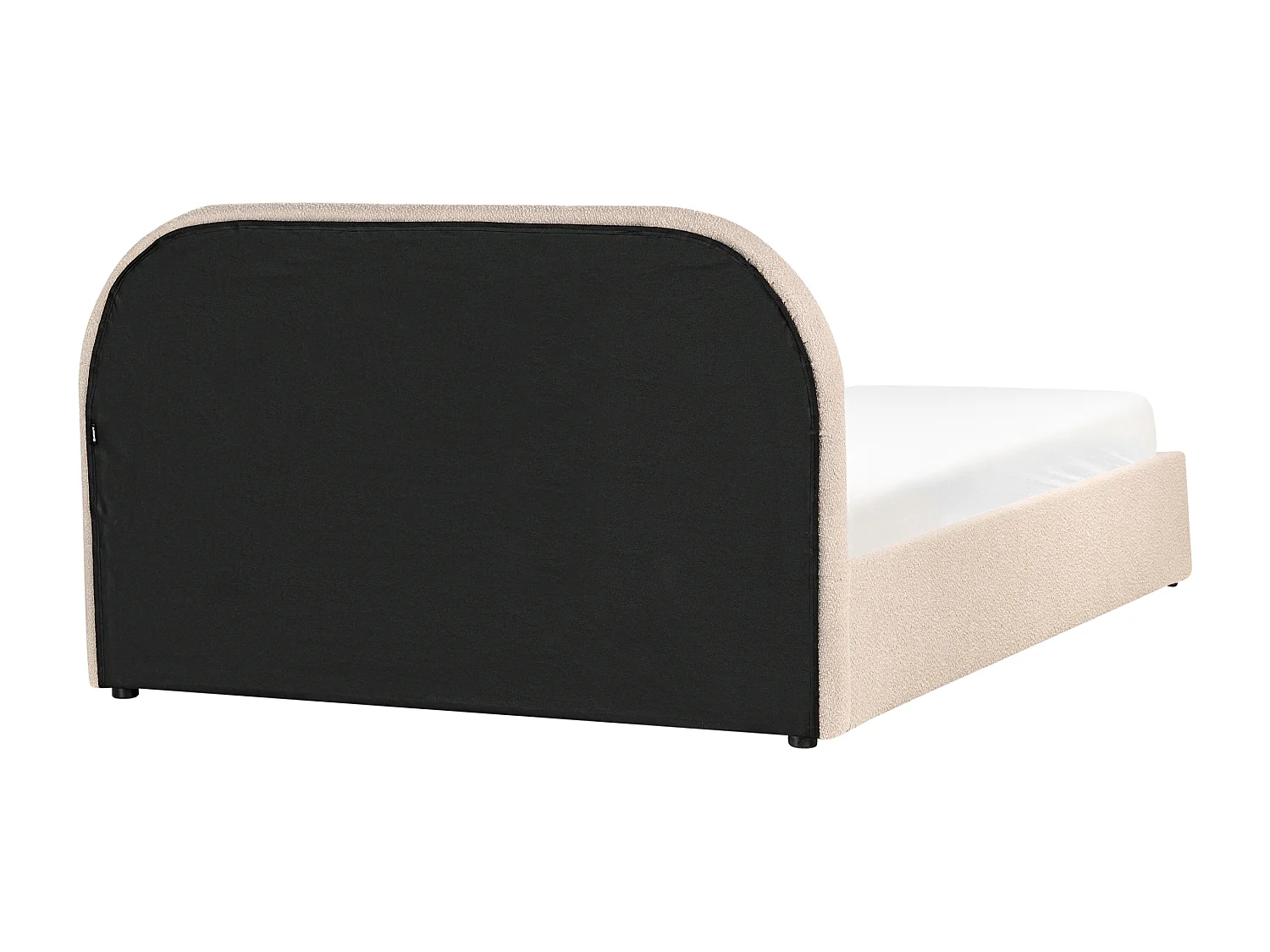 Bett mit Stauraum Bouclé QUILLIEN 140 x 200 cm Beige