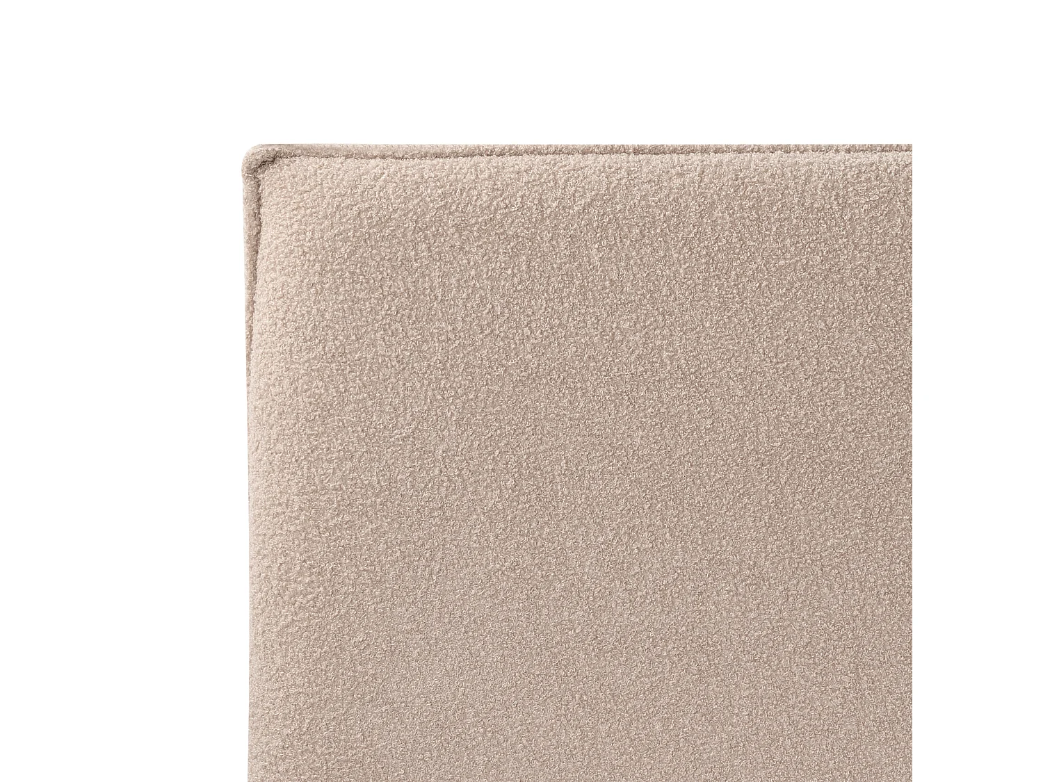 Lit ottoman Bouclé LAVAUR 180 x 200 cm Taupe