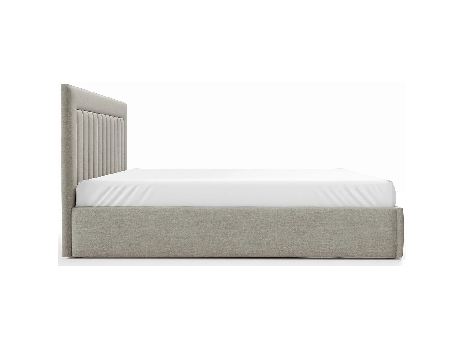 Lit avec coffre 180x200 cm - beige - AVERIN