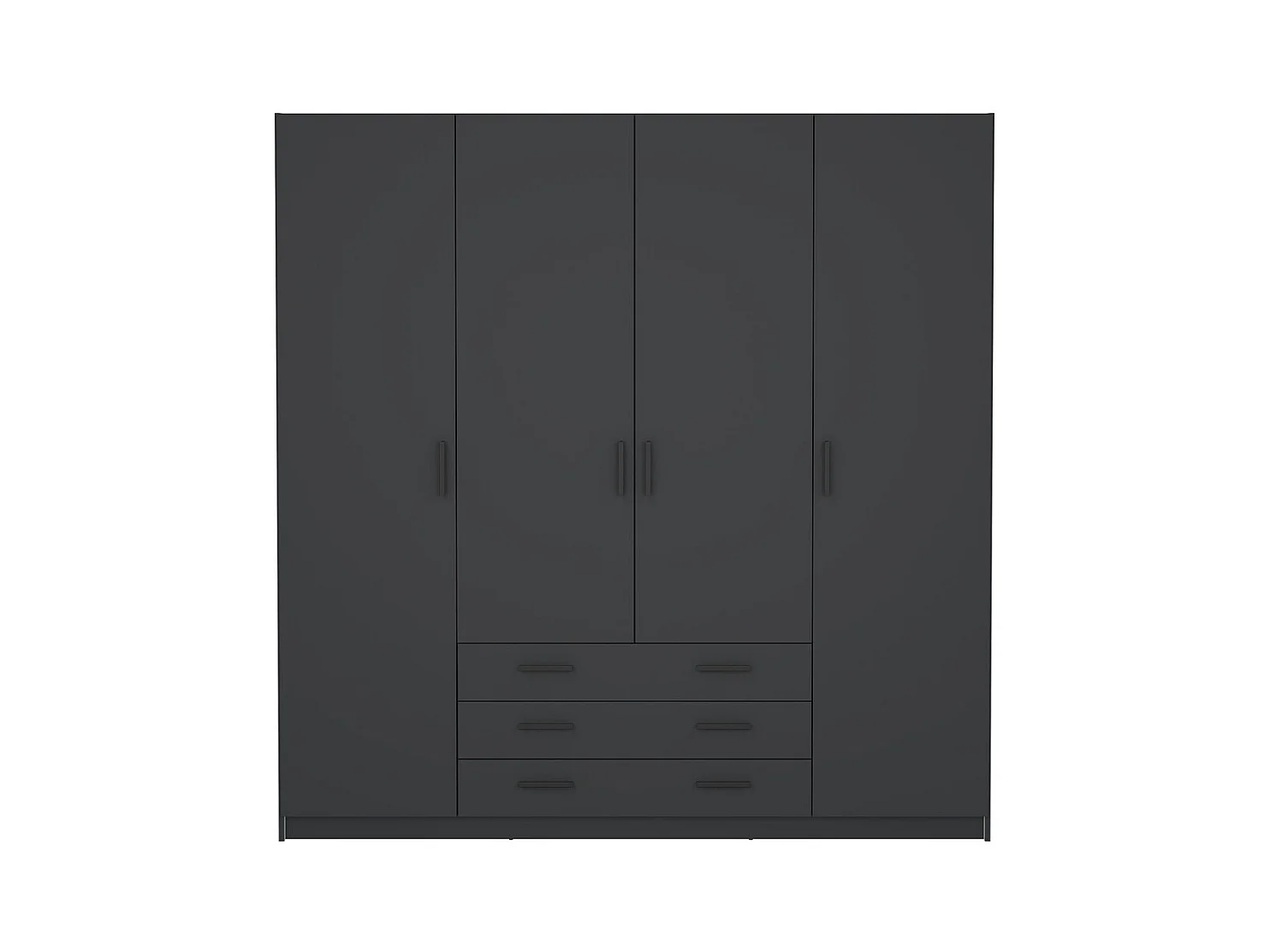 Armoire 4 portes et 3 tiroirs L196 cm - PRINT
