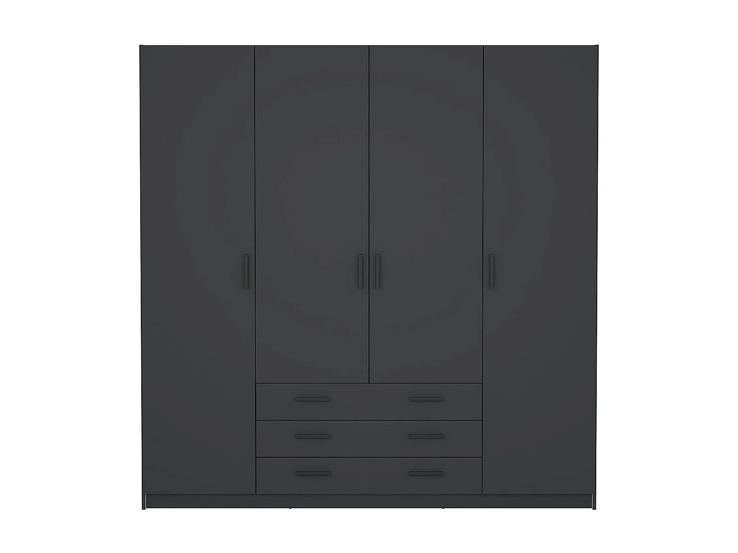 Armoire 4 portes et 3 tiroirs L196 cm - PRINT