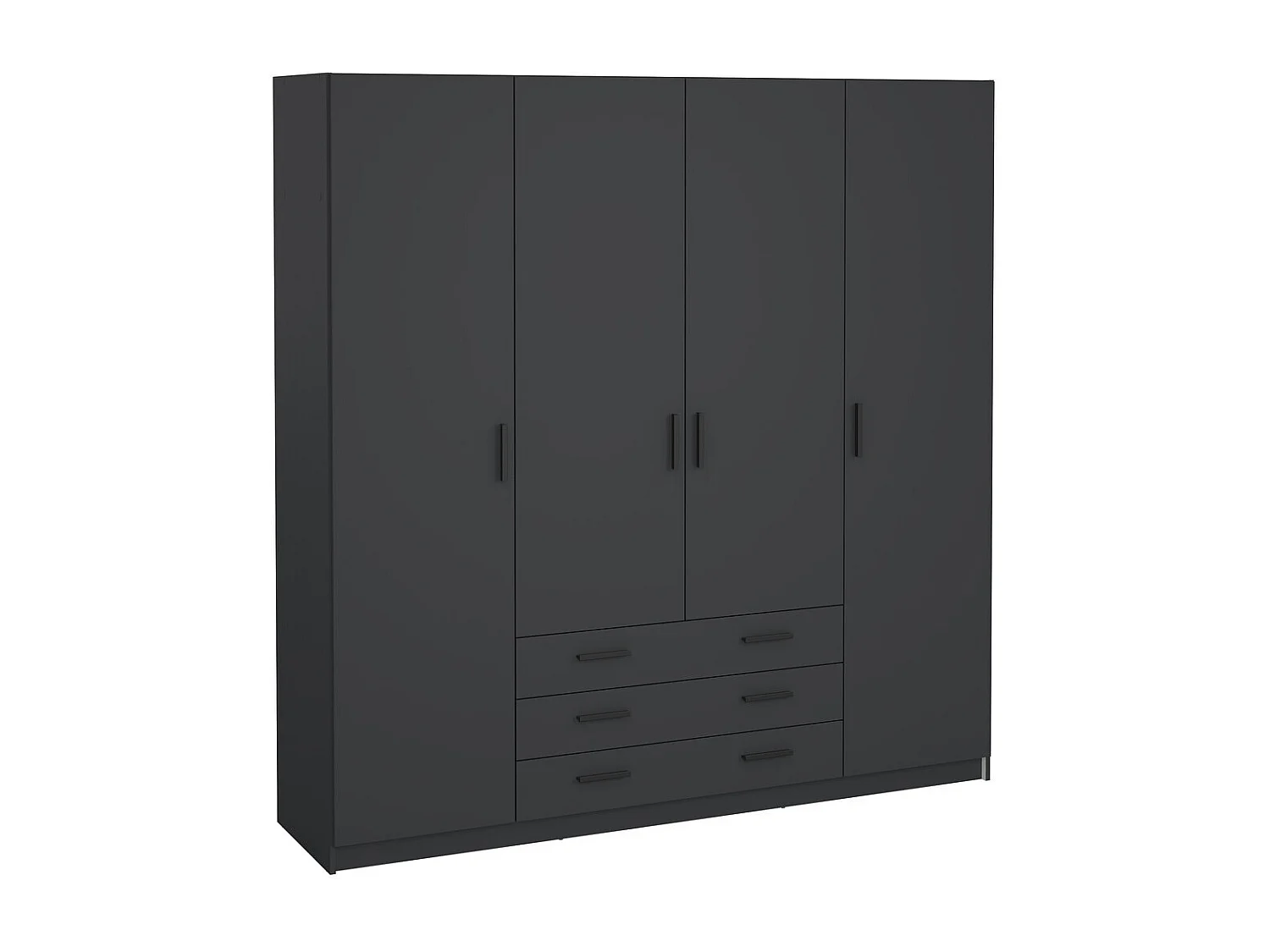 Armoire 4 portes et 3 tiroirs L196 cm - PRINT