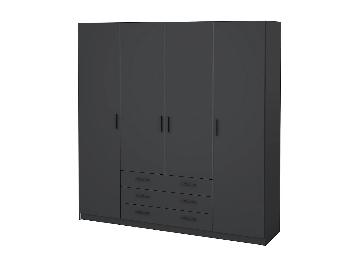 Armoire 4 portes et 3 tiroirs L196 cm - PRINT