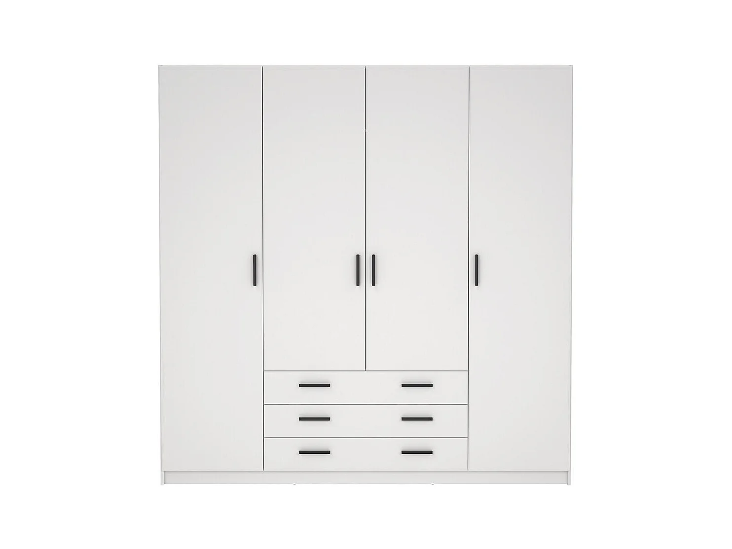 Armoire 4 portes et 3 tiroirs L196 cm - PRINT