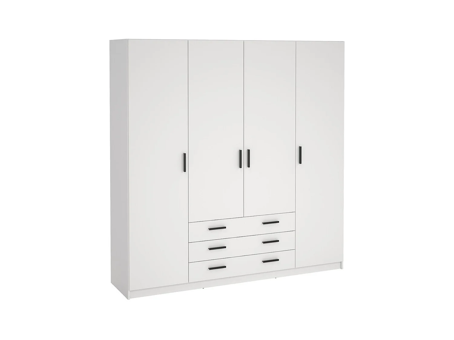 Armoire 4 portes et 3 tiroirs L196 cm - PRINT