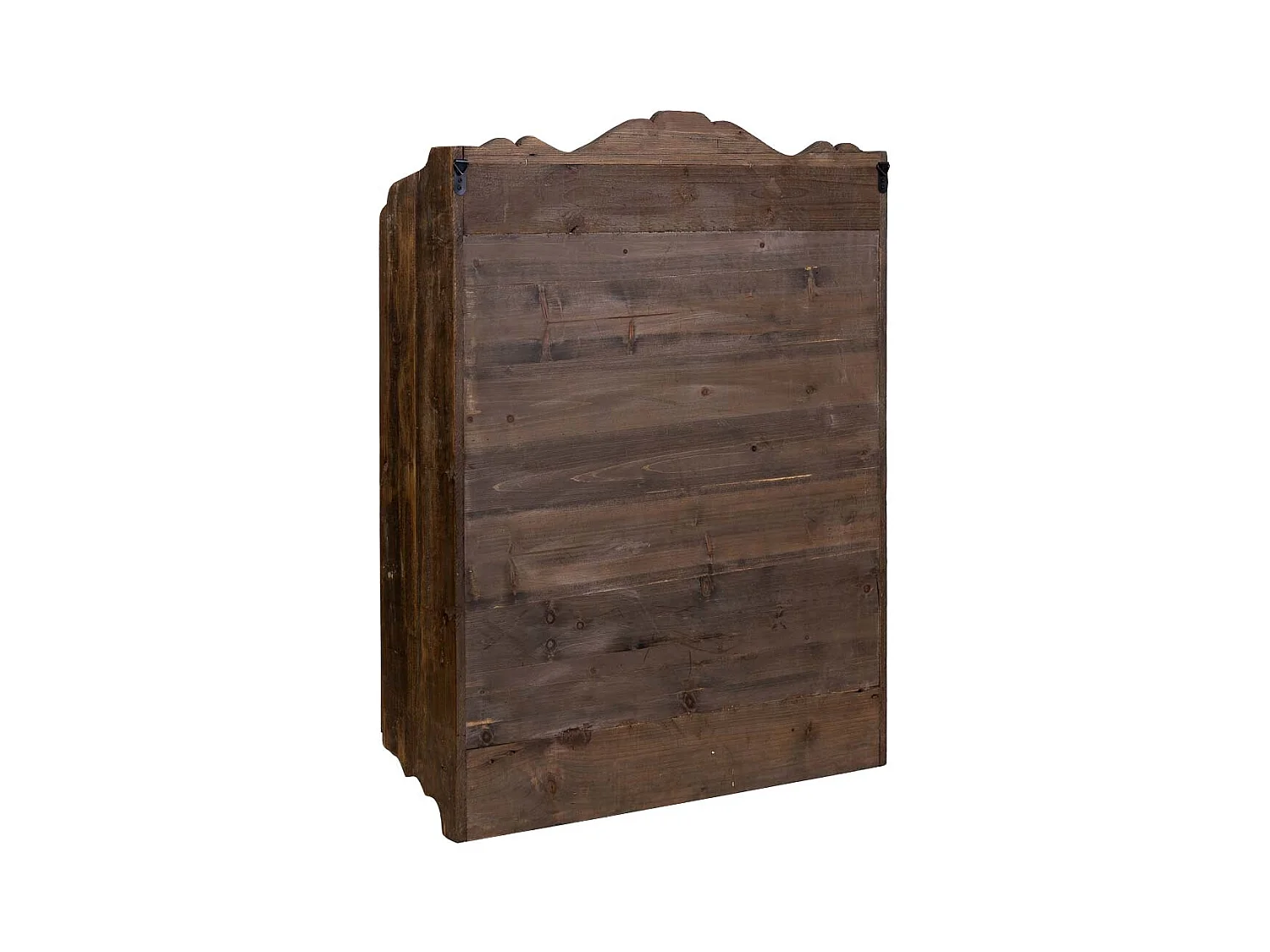 Armario de pared de madera 1 puerta y 3 cajones marrón 83x20x103.5h cm