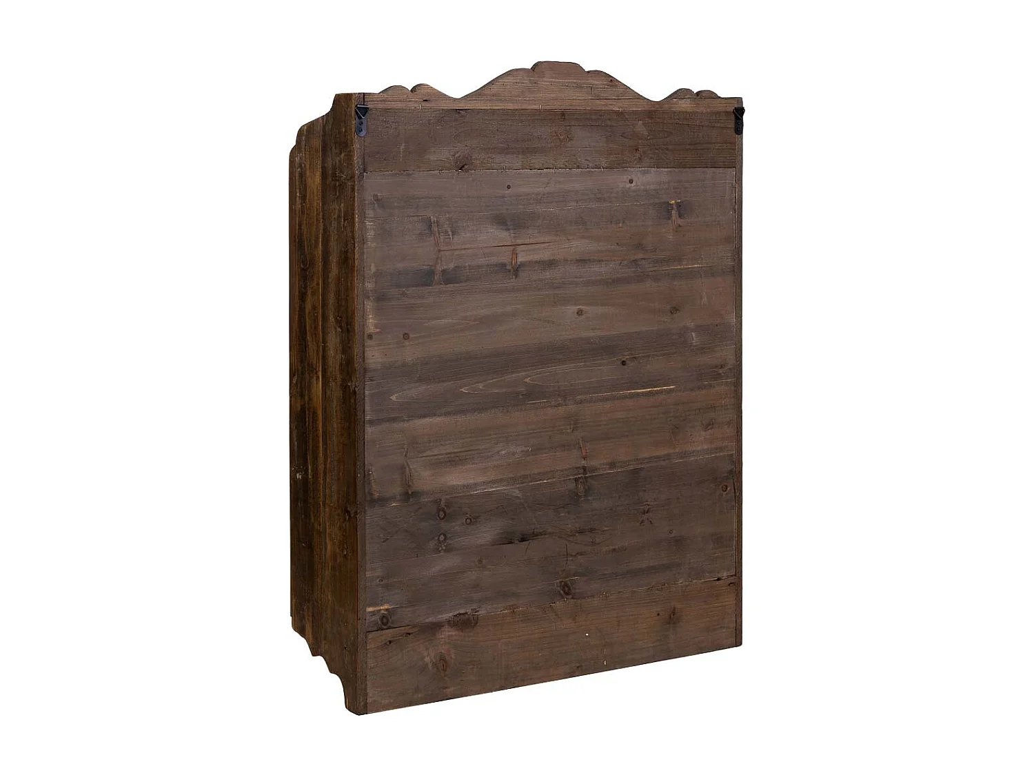 Armario de pared de madera 1 puerta y 3 cajones marrón 83x20x103.5h cm