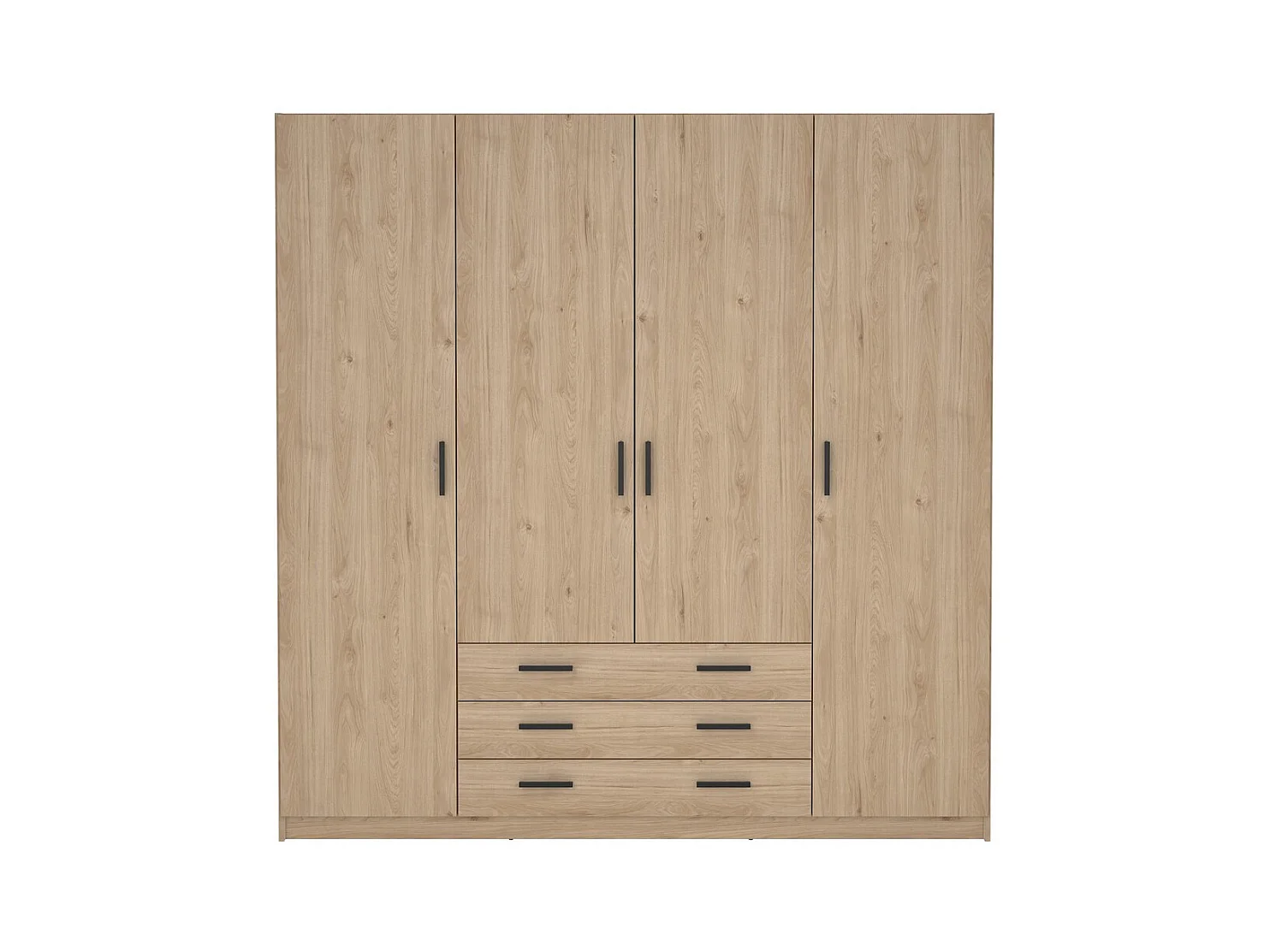 Armoire 4 portes et 3 tiroirs L196 cm - PRINT