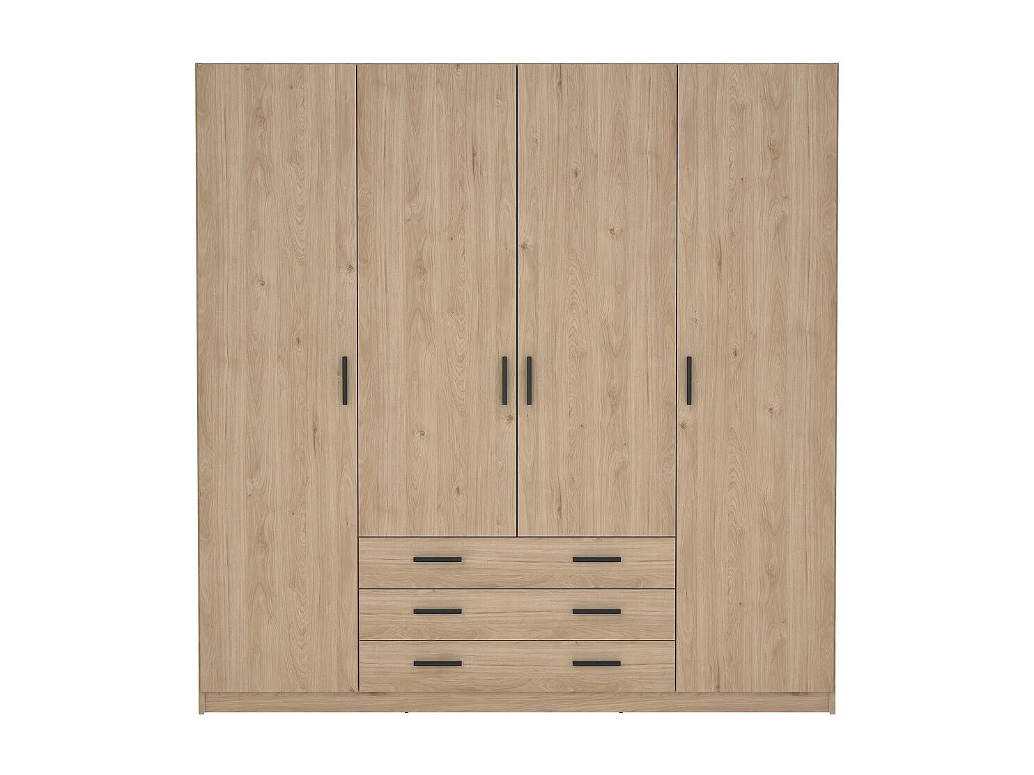 Armoire 4 portes et 3 tiroirs L196 cm - PRINT
