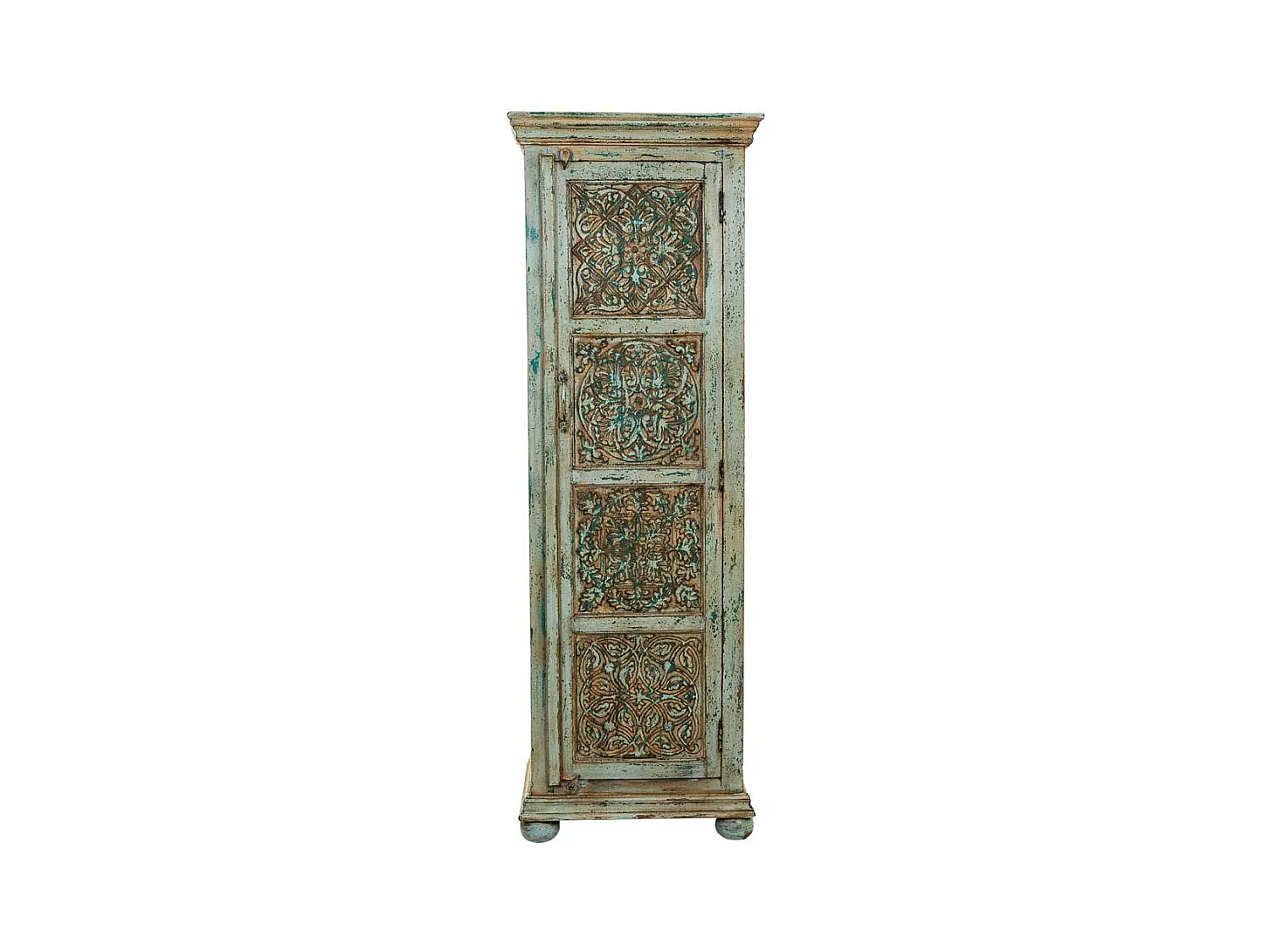 Armoire en bois verte 56x40x165