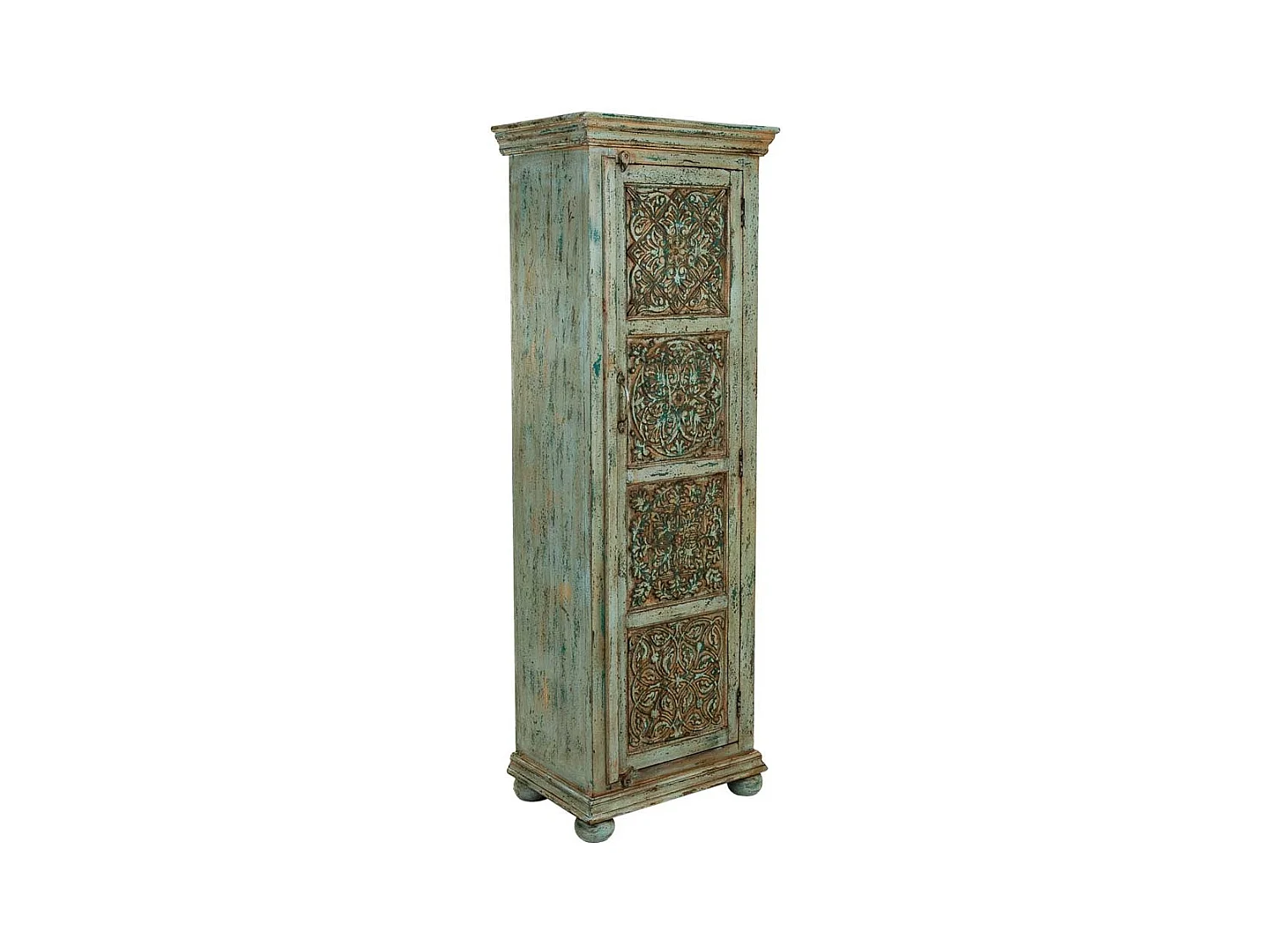 Armoire en bois verte 56x40x165