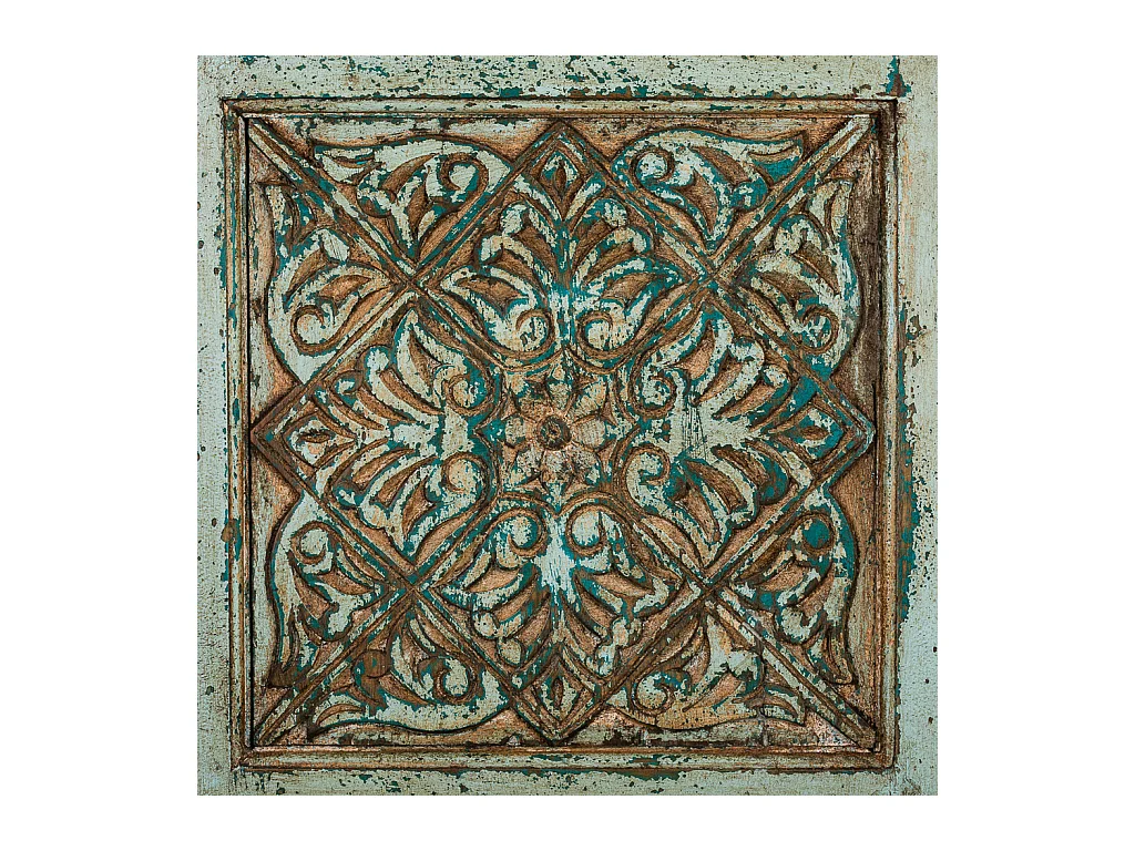 Armoire en bois verte 56x40x165