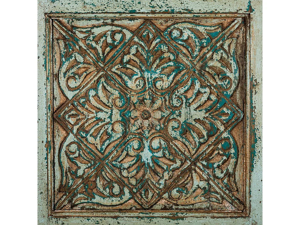 Armário de madeira verde 56x40x165