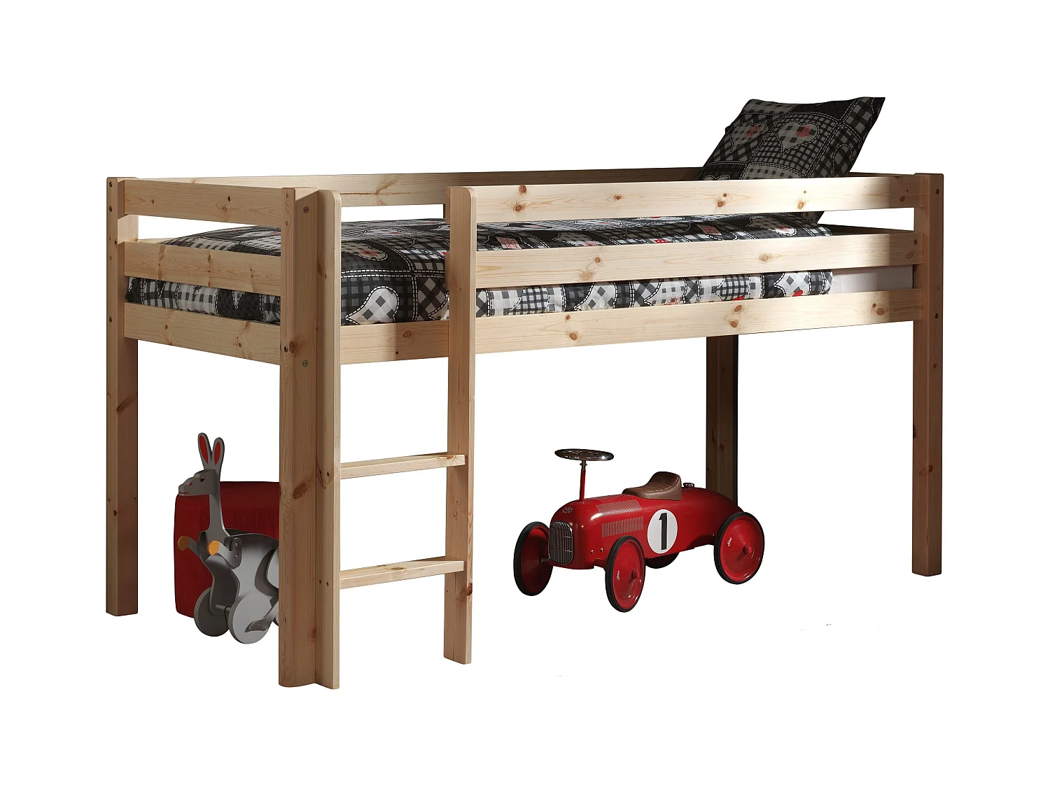 Pack - Lit Enfant, Tente & 3 Pochettes "Pino Astronaute II" Naturel