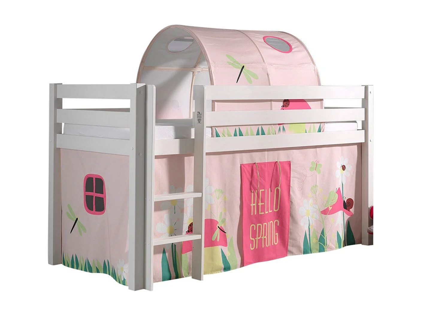Pack - Lit Enfant, Tente & Tunnel "Pino Spring" Blanc