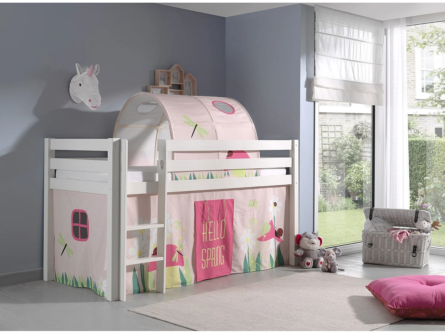 Pack - Lit Enfant, Tente & Tunnel "Pino Spring" Blanc