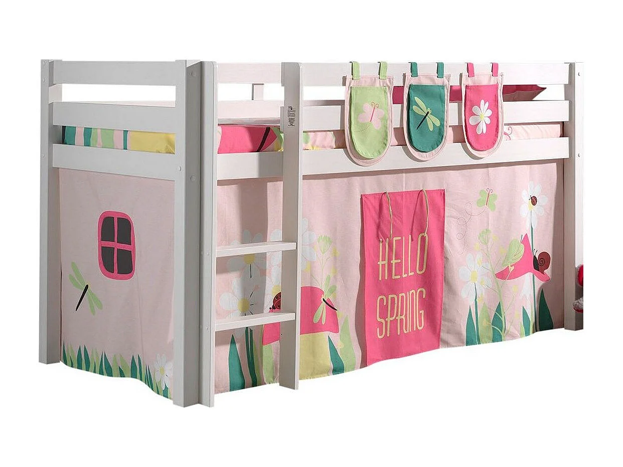 Pack - Lit Enfant, Tente & 3 Pochettes "Pino Spring" Blanc