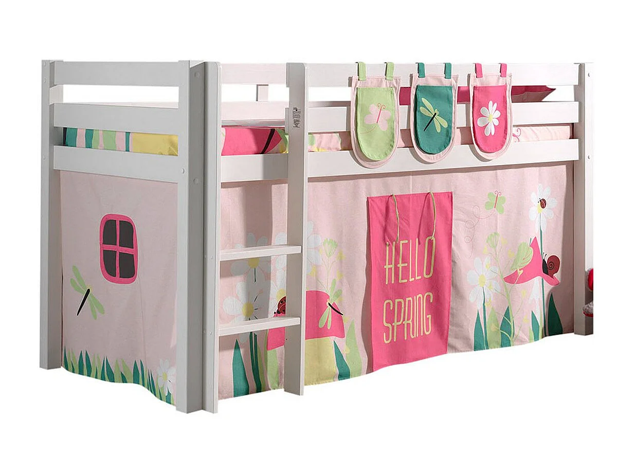 Pack - Lit Enfant, Tente & 3 Pochettes "Pino Spring" Blanc