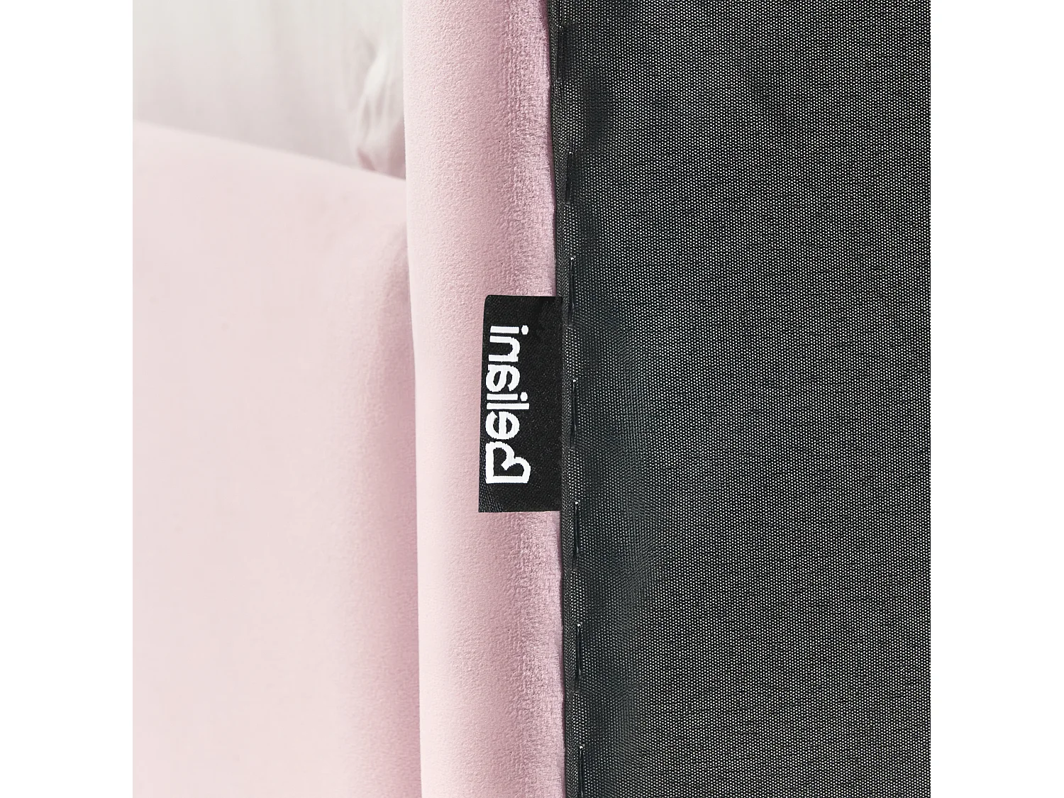 Letto per bambini conchiglia Velluto NEULISE 90 x 200 cm Rosa