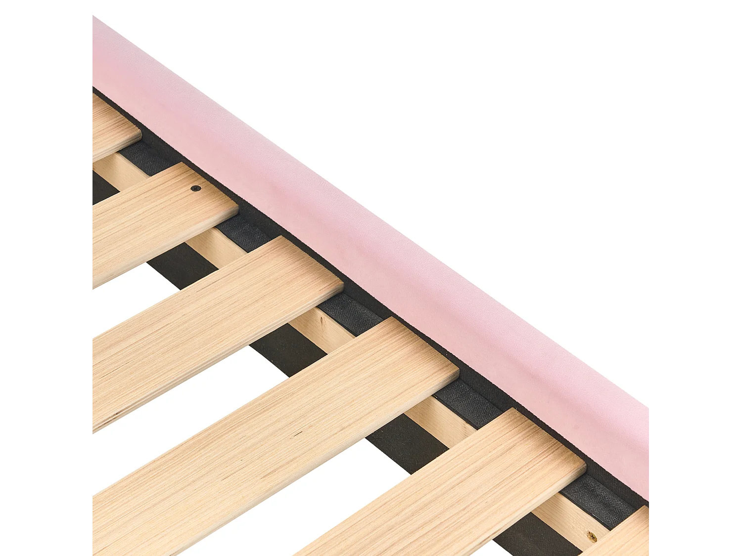 Lit d'enfant Coquillage Velours NEULISE 90 x 200 cm Rose