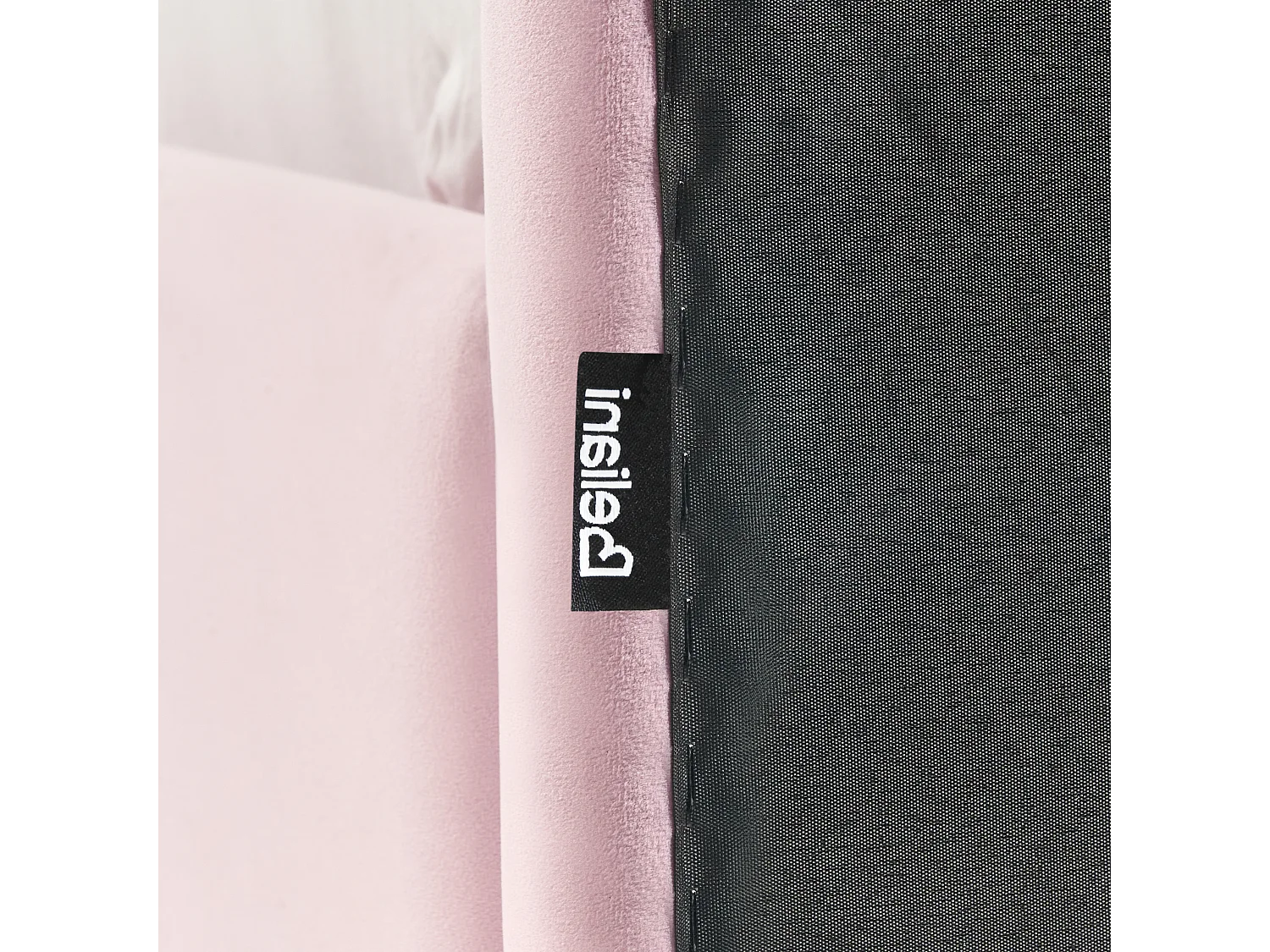 Lit d'enfant Coquillage Velours NEULISE 90 x 200 cm Rose