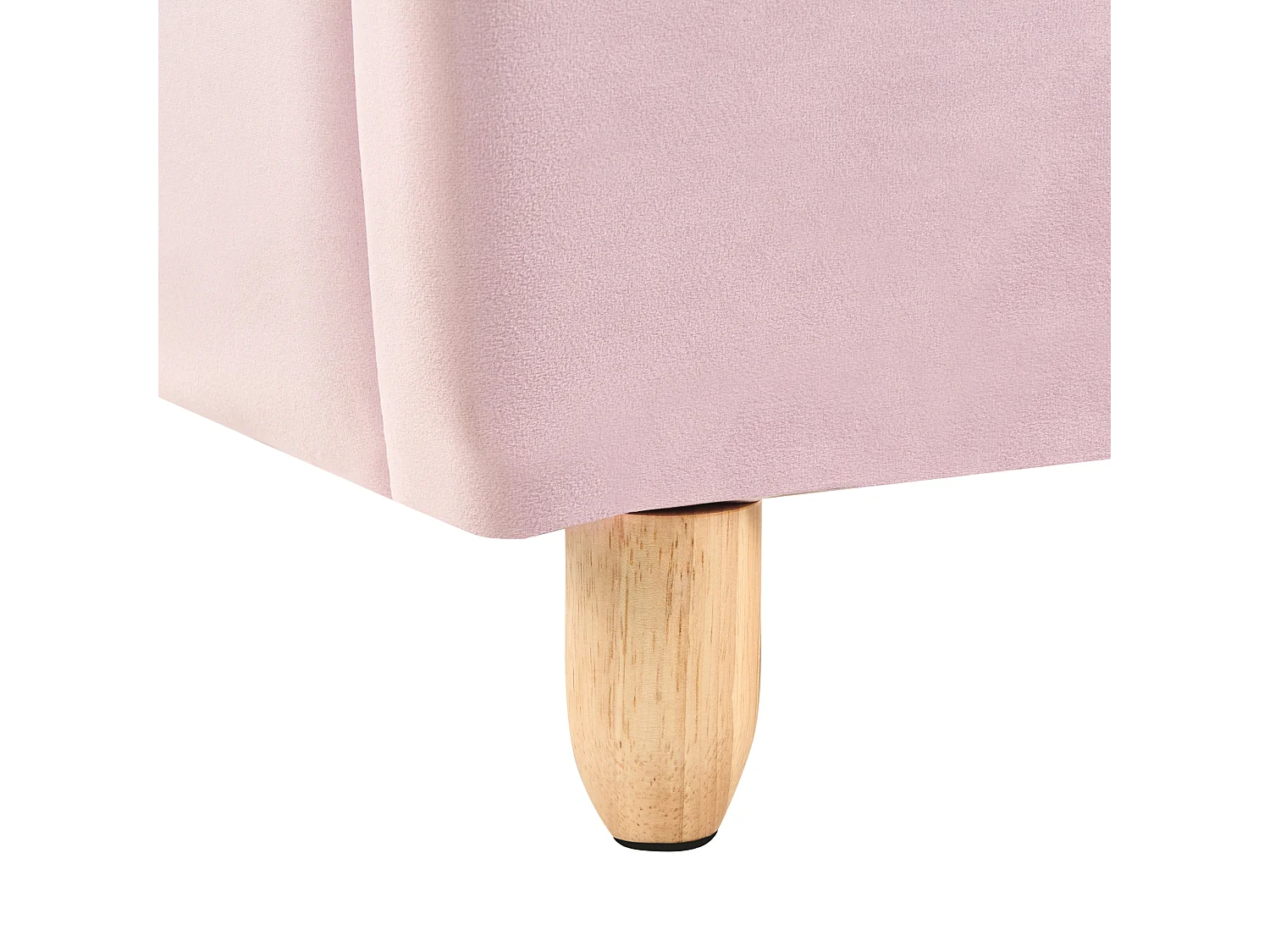 Lit d'enfant Coquillage Velours NEULISE 90 x 200 cm Rose