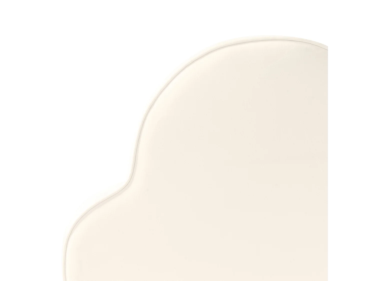 Kinderbett Wolke Samtstoff BELLEVUE 90 x 200 cm Hellbeige