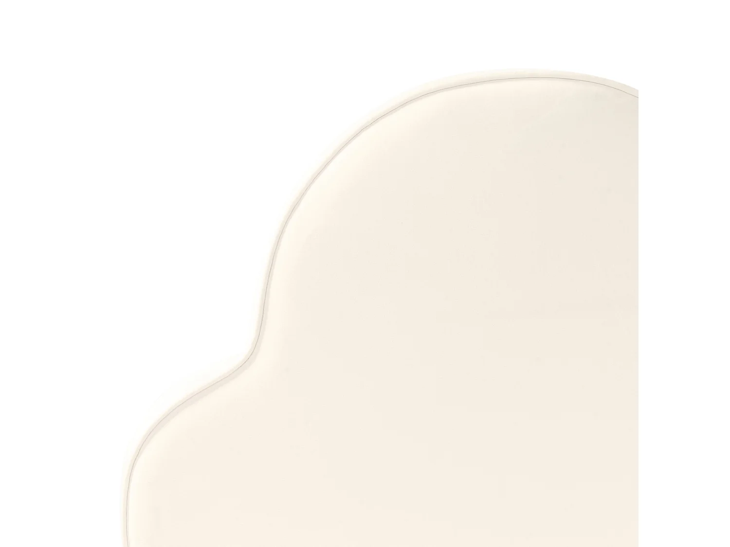 Kinderbett Wolke Samtstoff BELLEVUE 90 x 200 cm Hellbeige