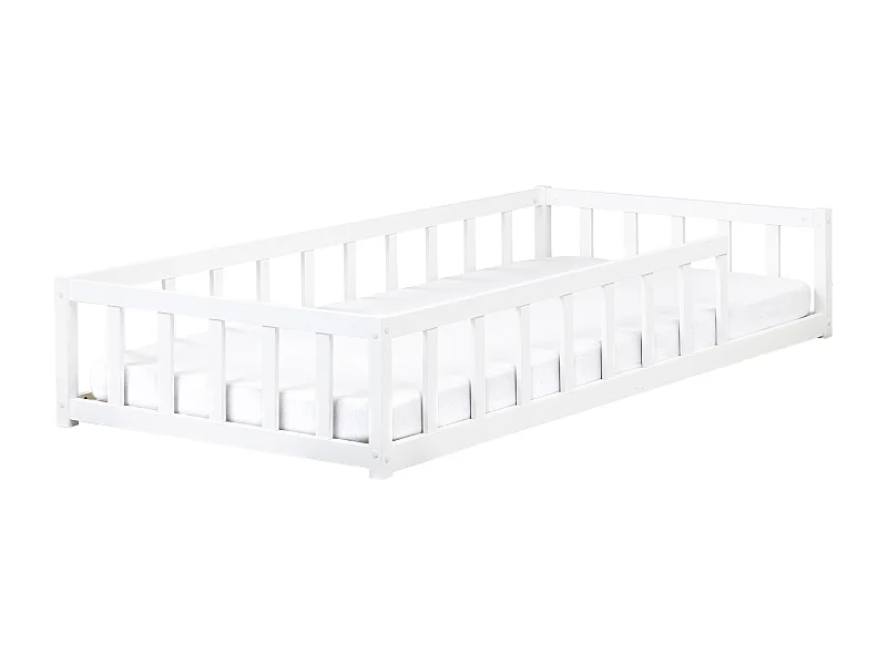Letto singolo legno bianco per bambini 90 x 200 cm MEYMAC
