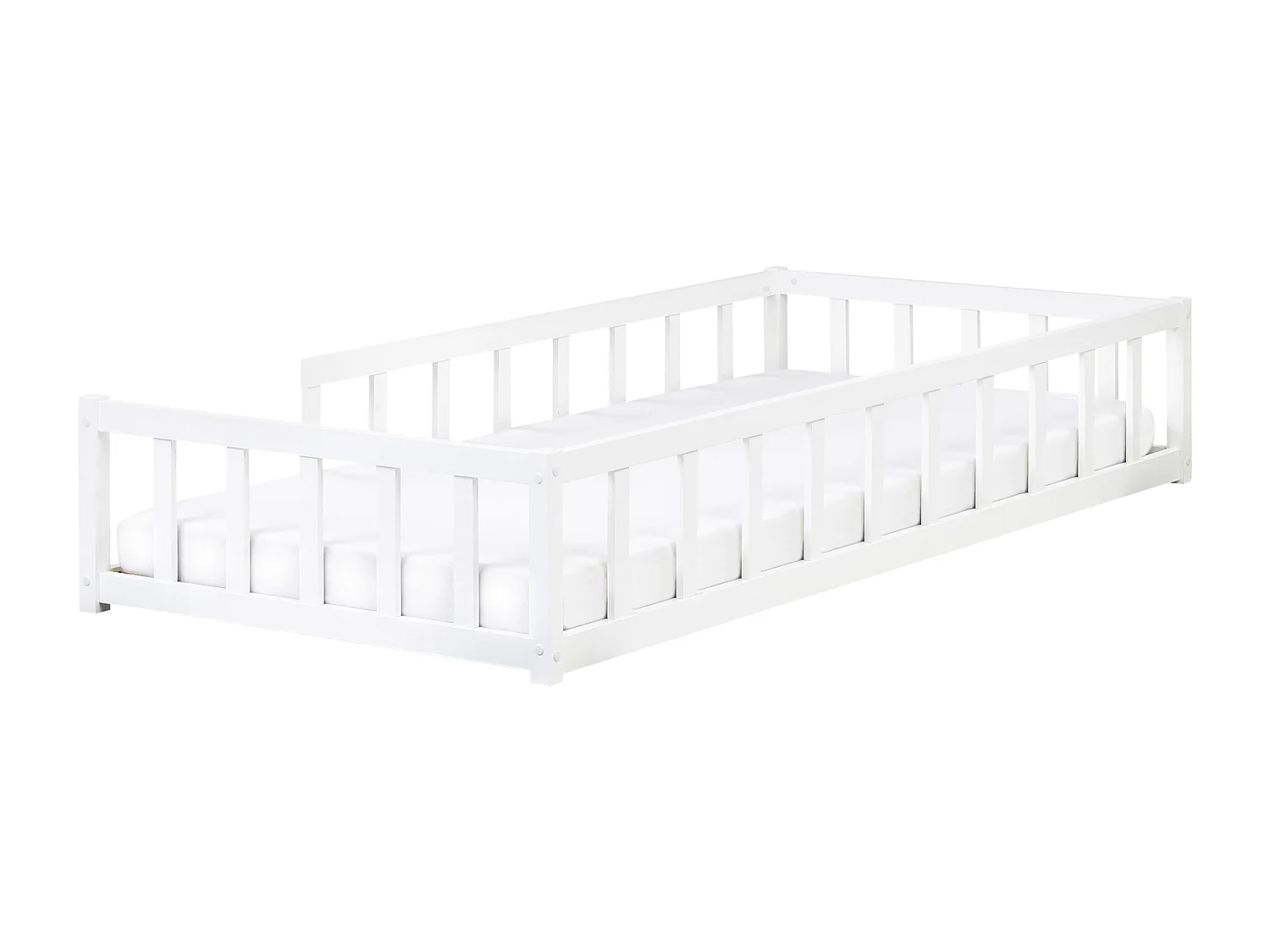 Lit d'enfant Bois de pin MEYMAC 90 x 200 cm Blanc