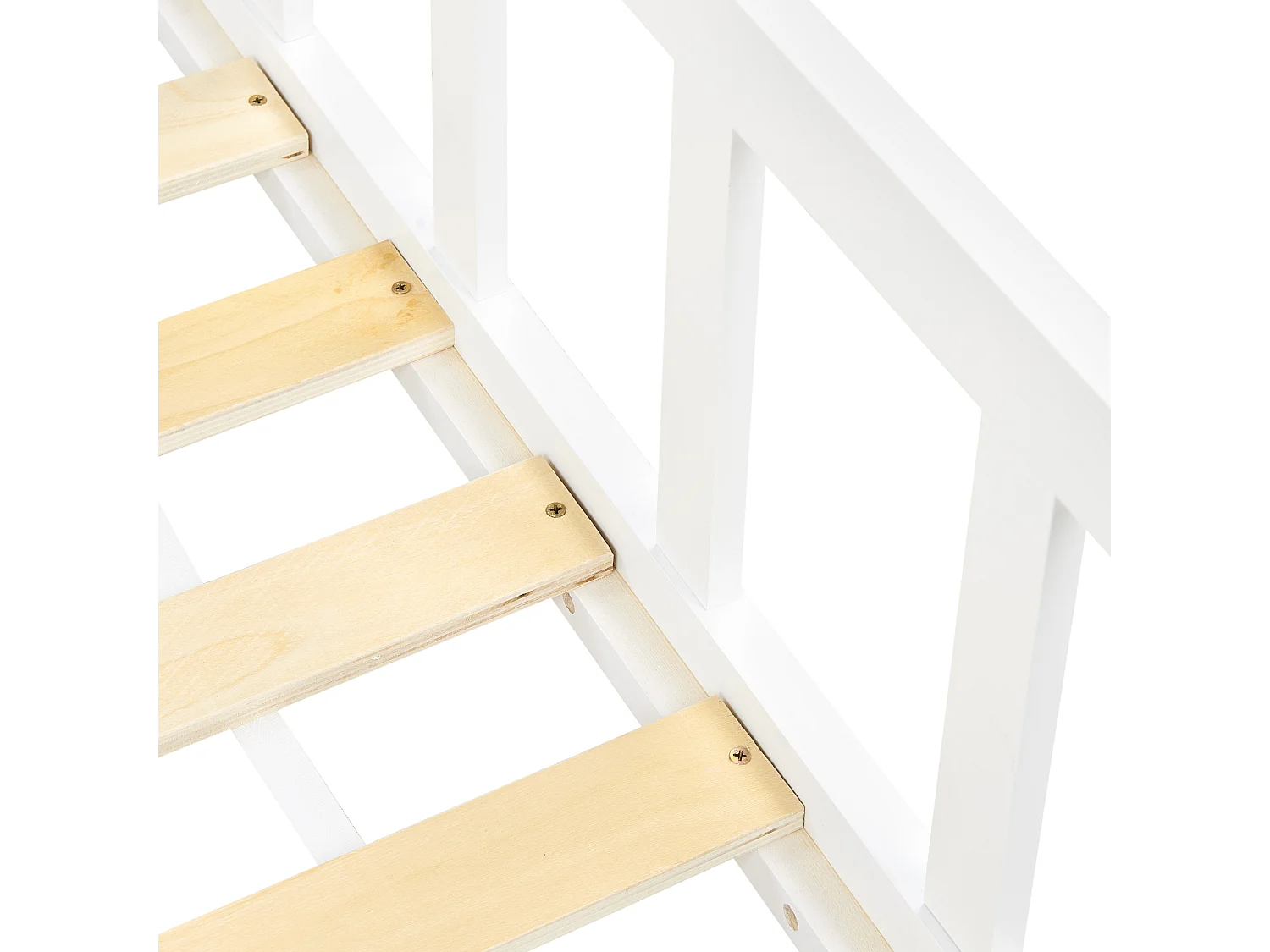 Lit d'enfant Bois de pin MEYMAC 90 x 200 cm Blanc