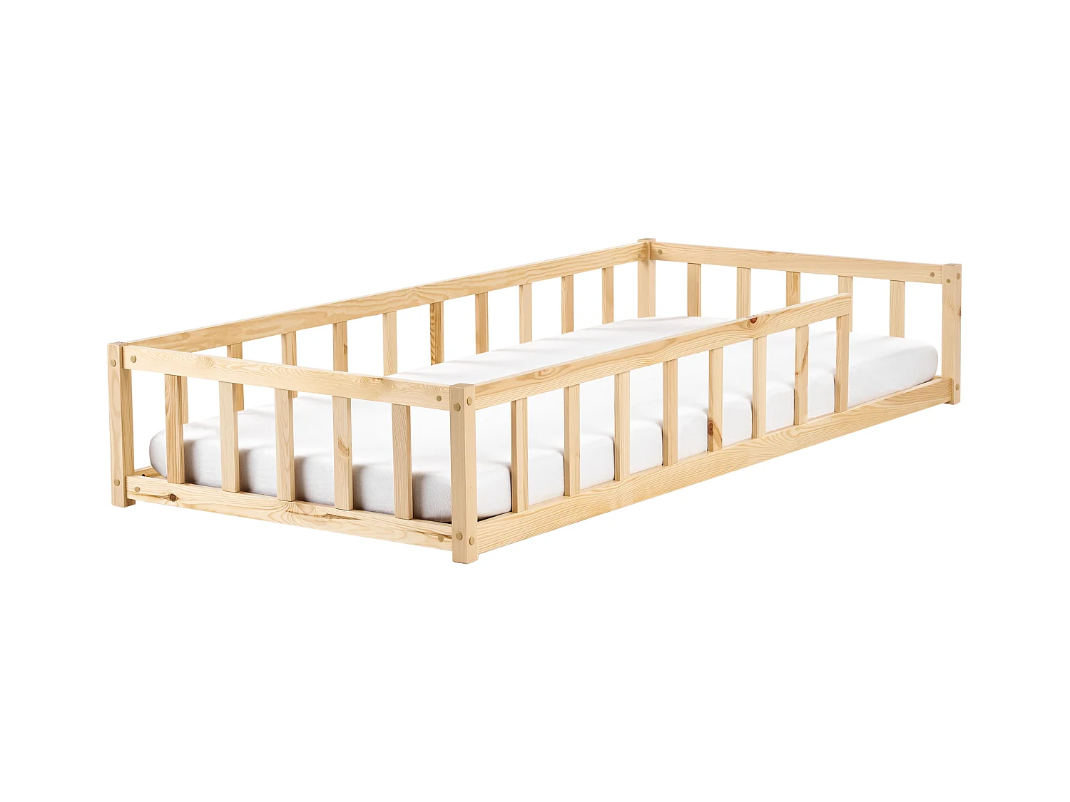 Letto singolo legno chiaro per bambini 90 x 200 cm MEYMAC