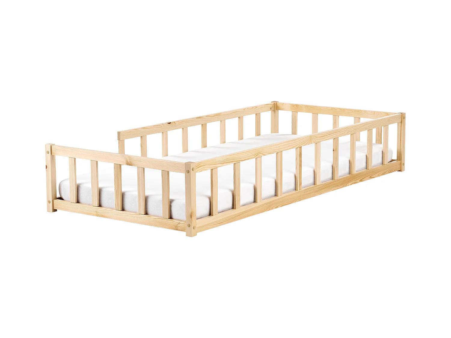 Letto singolo legno chiaro per bambini 90 x 200 cm MEYMAC