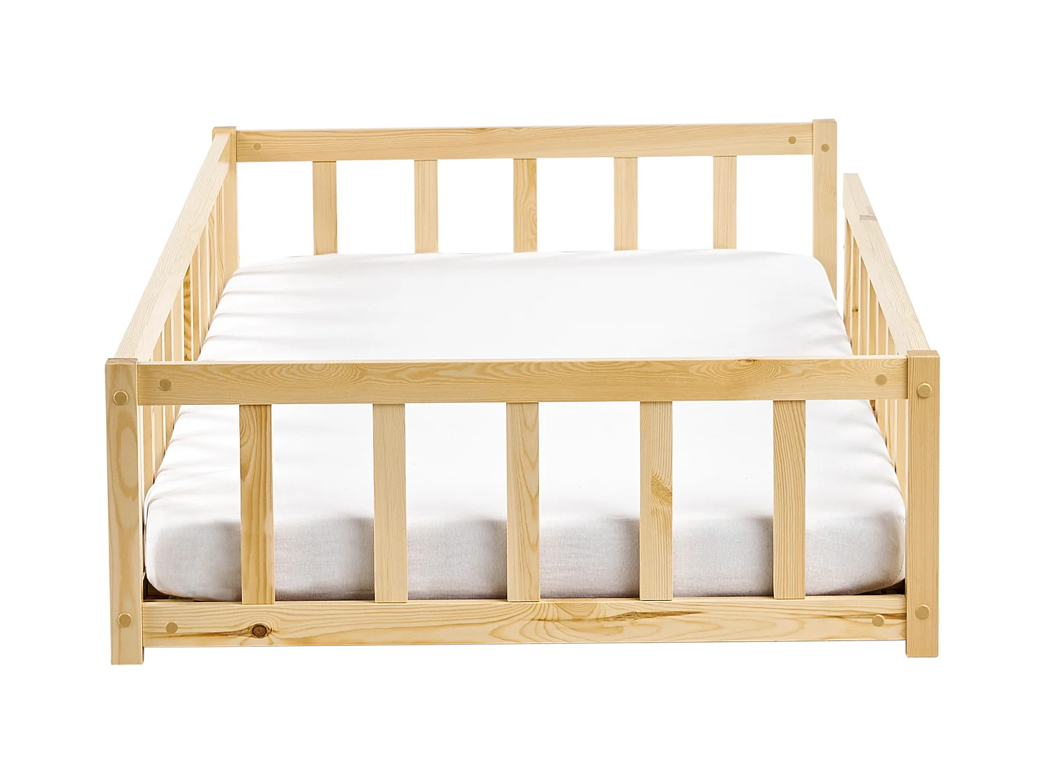Letto singolo legno chiaro per bambini 90 x 200 cm MEYMAC