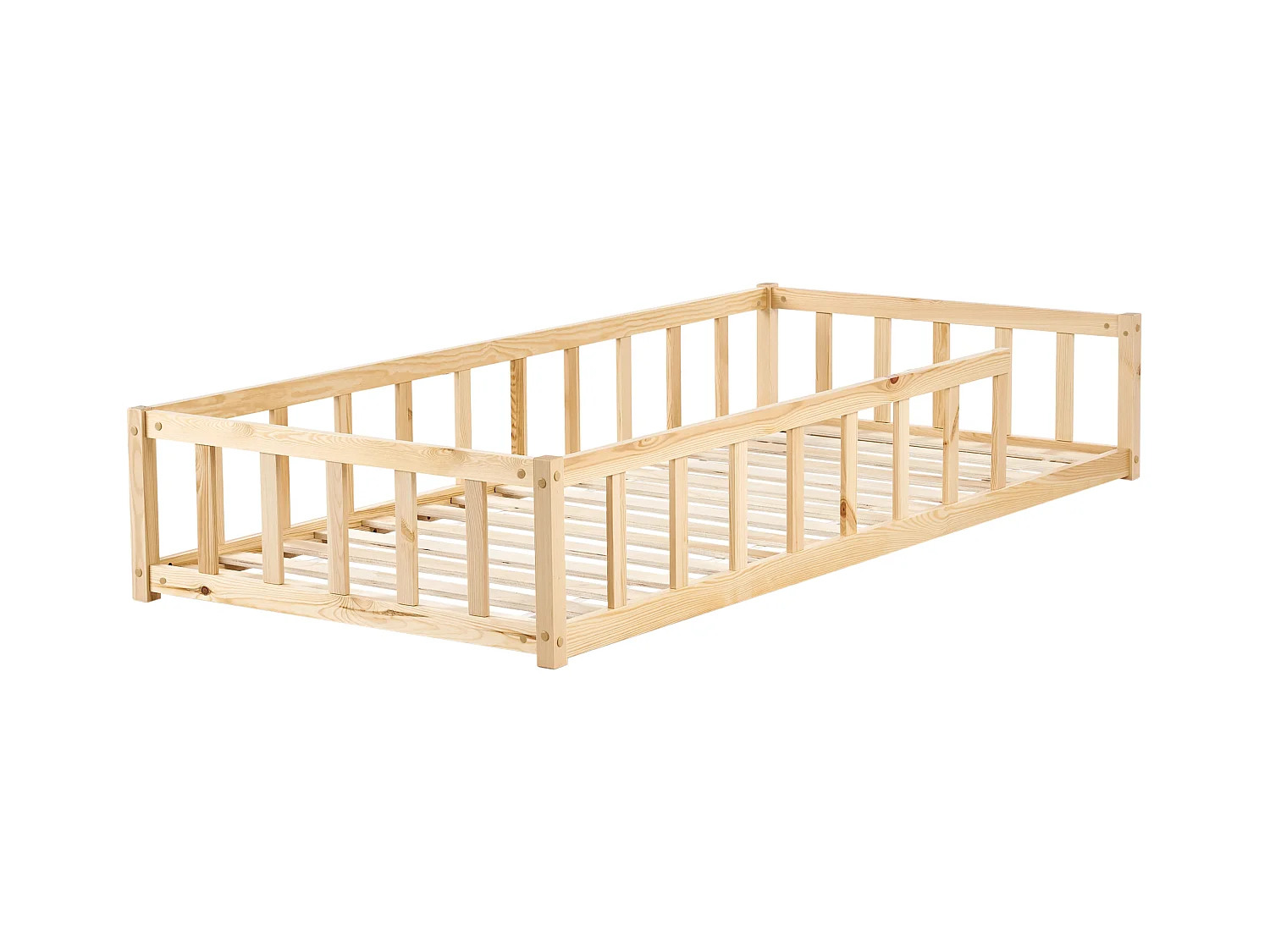 Letto singolo legno chiaro per bambini 90 x 200 cm MEYMAC