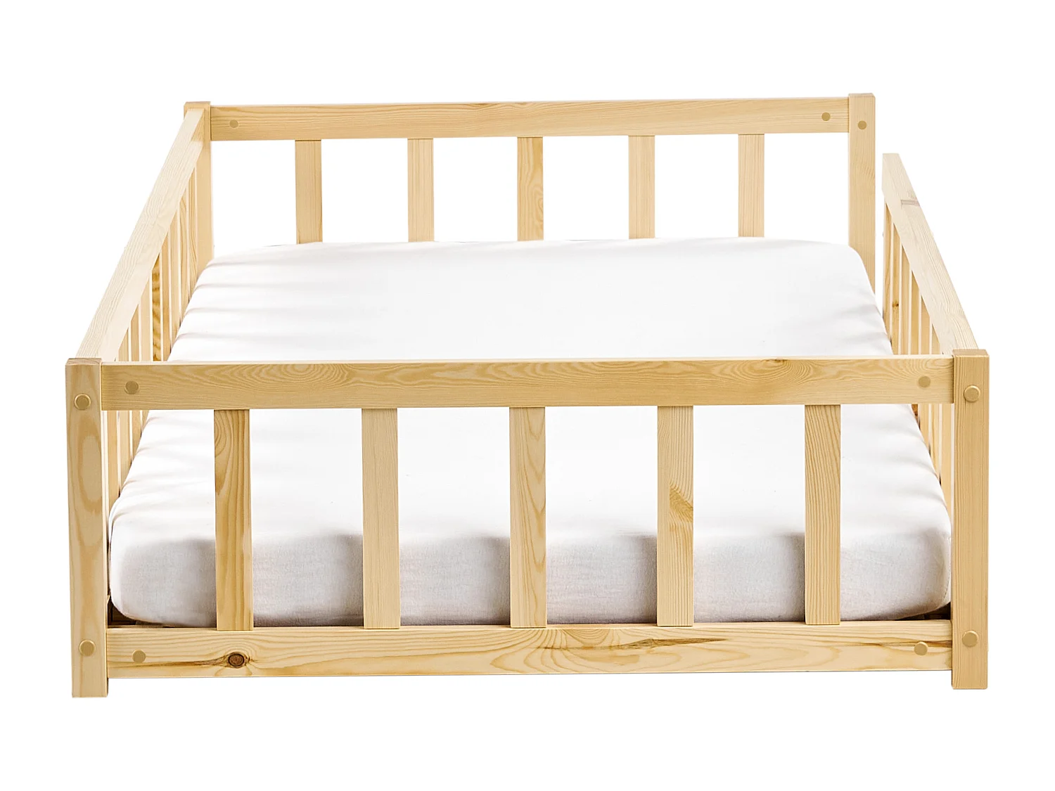 Lit d'enfant Bois de pin MEYMAC 90 x 200 cm Marron clair