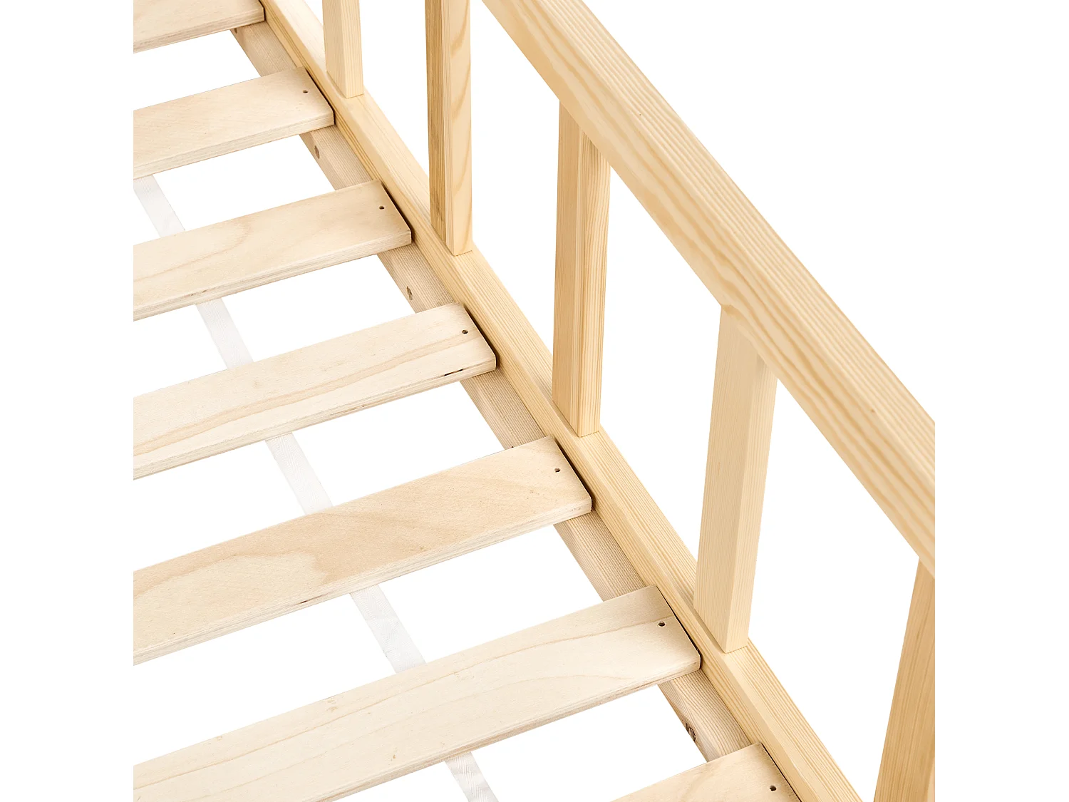 Lit d'enfant Bois de pin MEYMAC 90 x 200 cm Marron clair