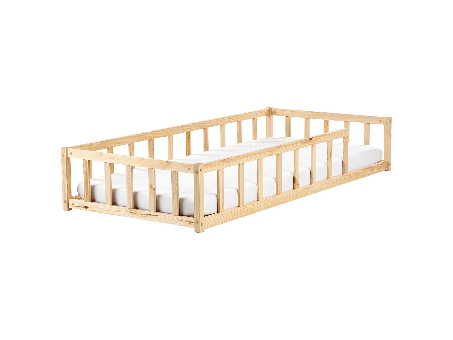Kids Bed Pine Wood MEYMAC 90 x 200 cm (EU Single) Light Brown