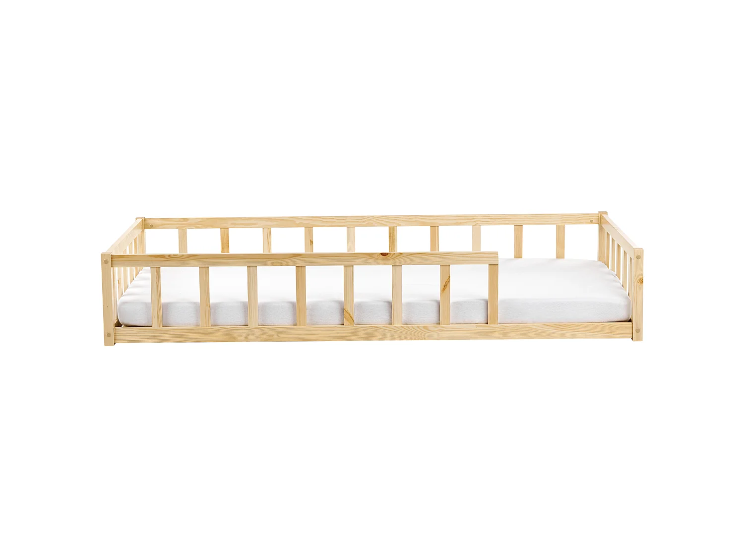 Kids Bed Pine Wood MEYMAC 90 x 200 cm (EU Single) Light Brown