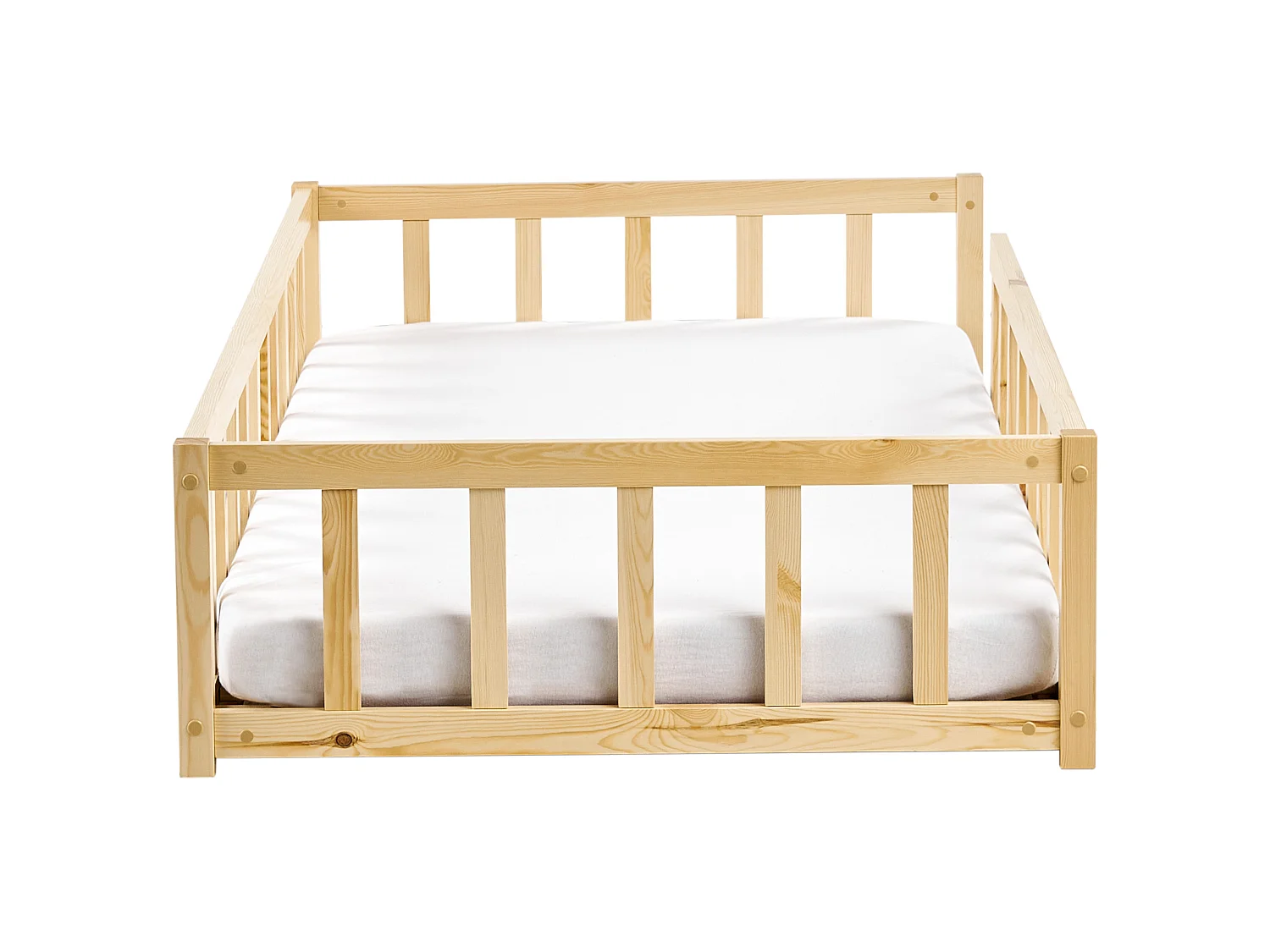 Kids Bed Pine Wood MEYMAC 90 x 200 cm (EU Single) Light Brown
