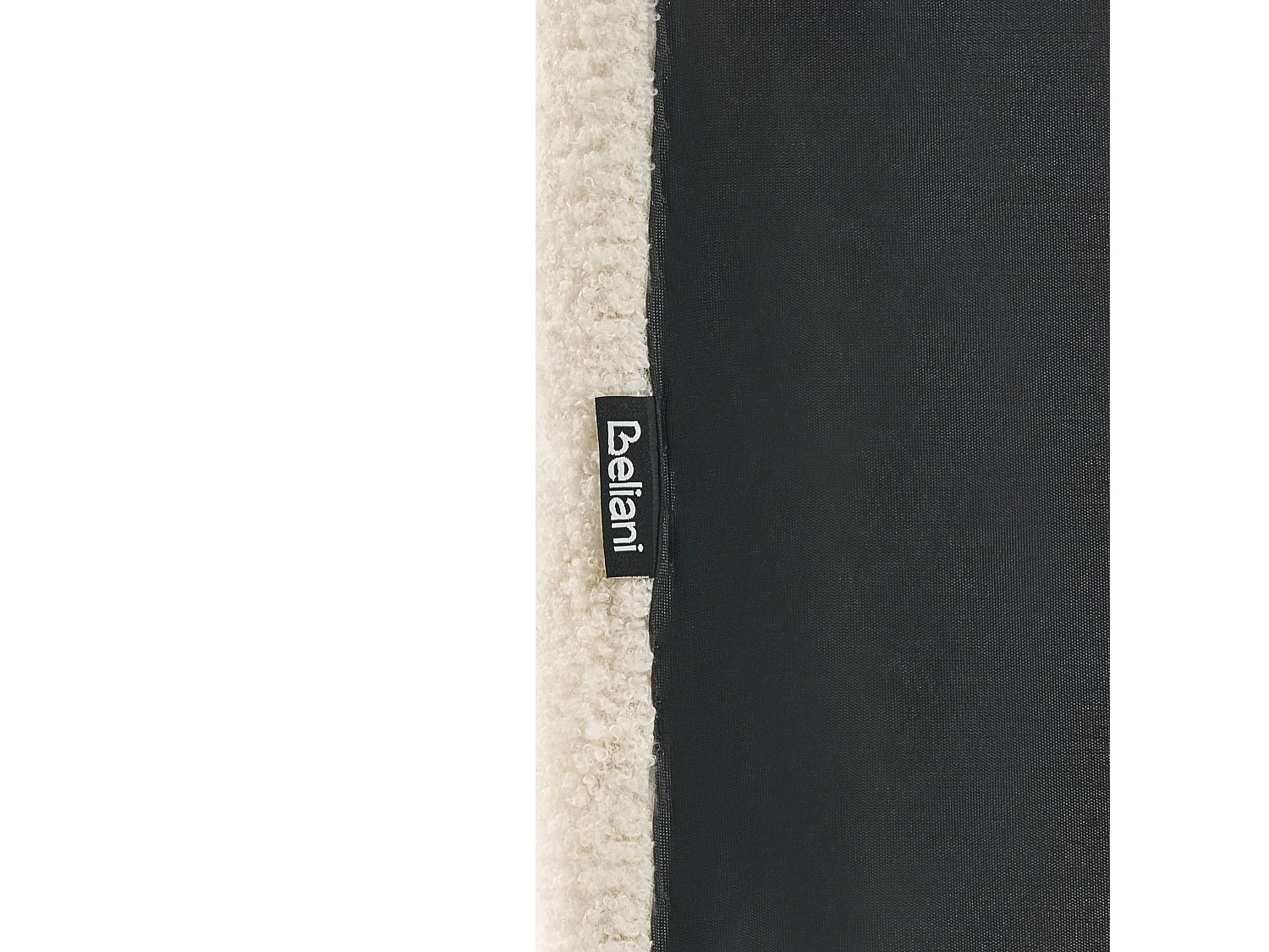 Lit d'enfant Nuage Bouclé BELLEVUE 90 x 200 cm Blanc cassé