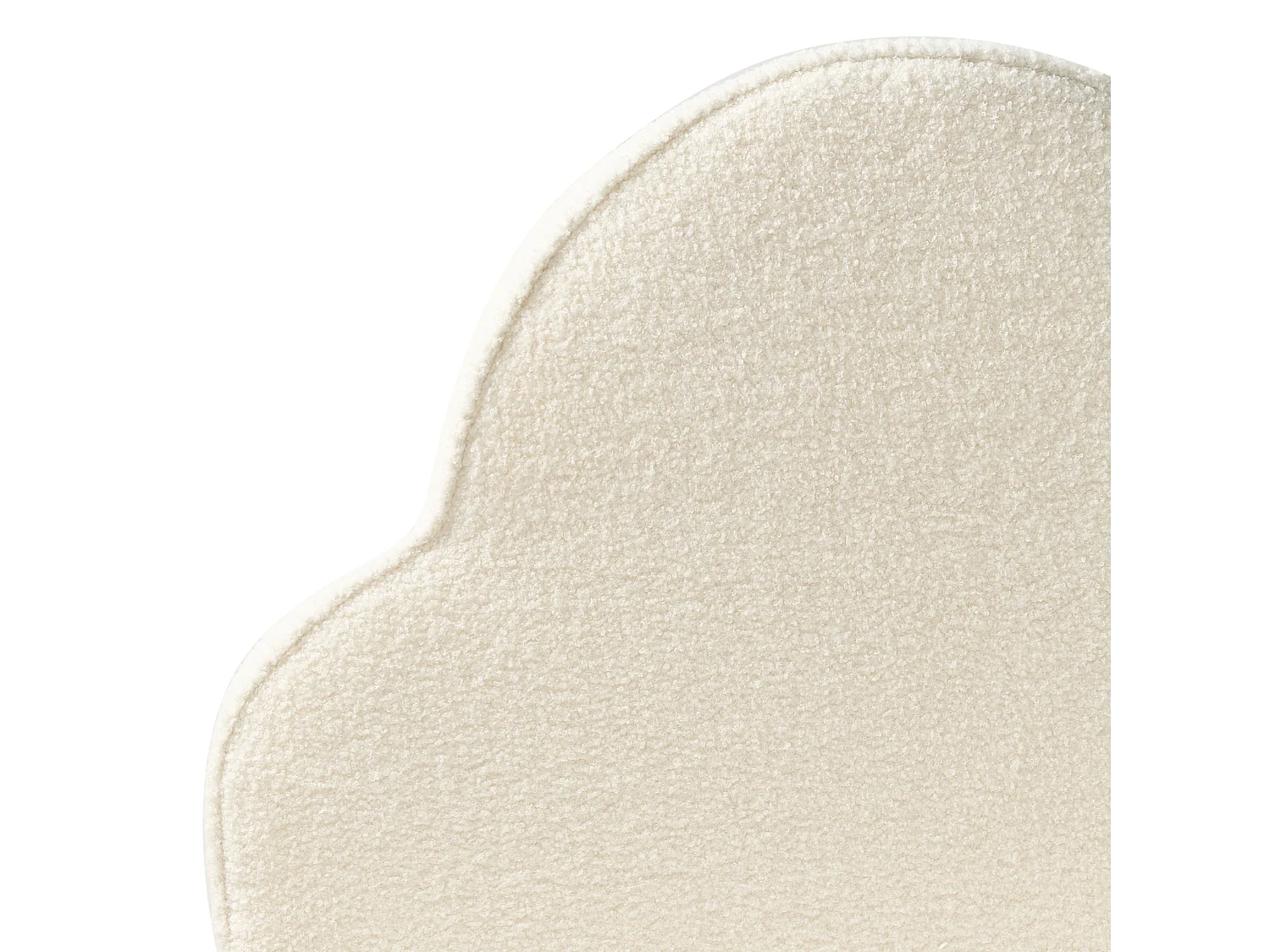 Cama infantil Nuvem Bouclé BELLEVUE 90 x 200 cm Branco creme