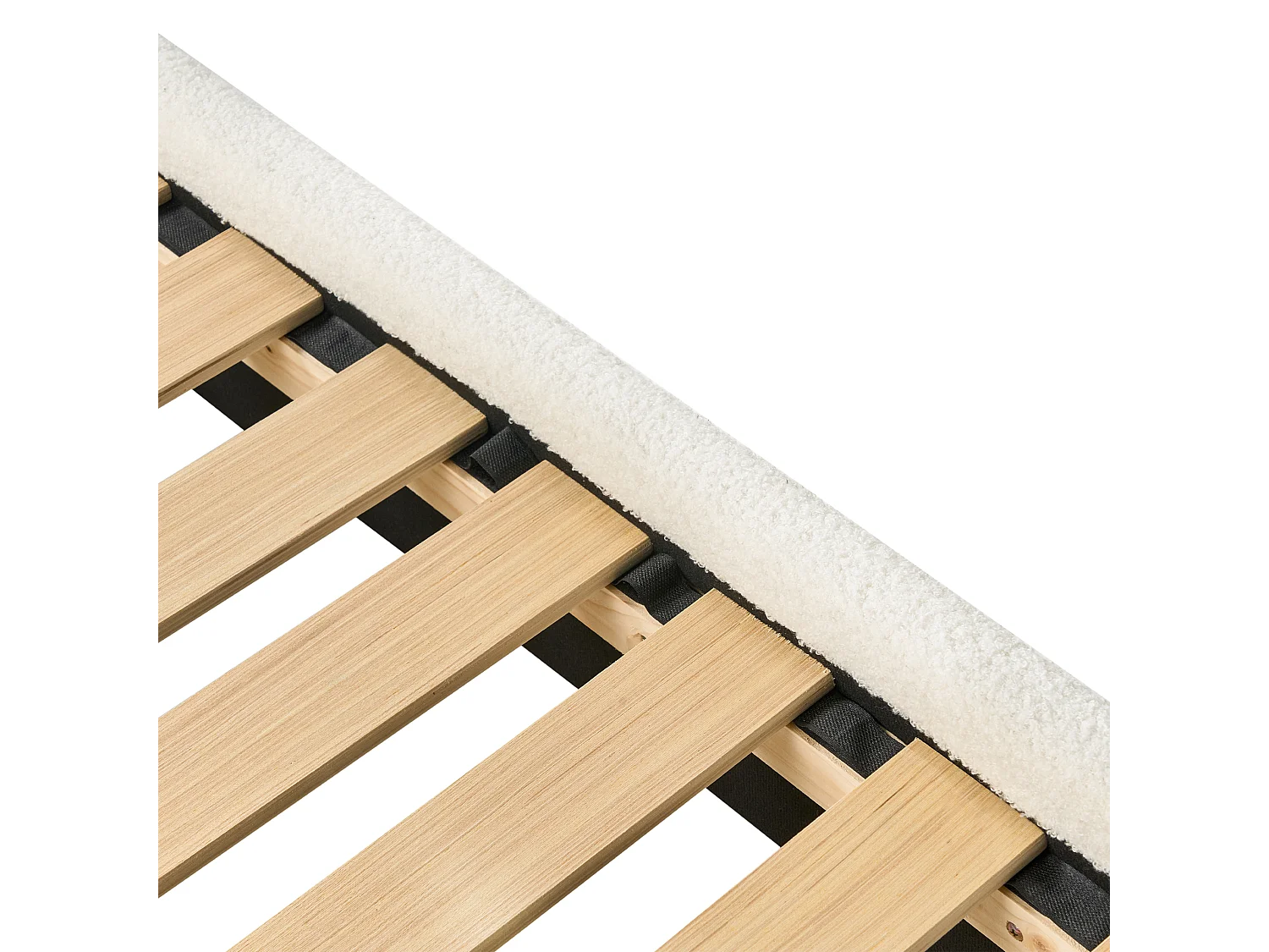 Cama infantil Nuvem Bouclé BELLEVUE 90 x 200 cm Branco creme