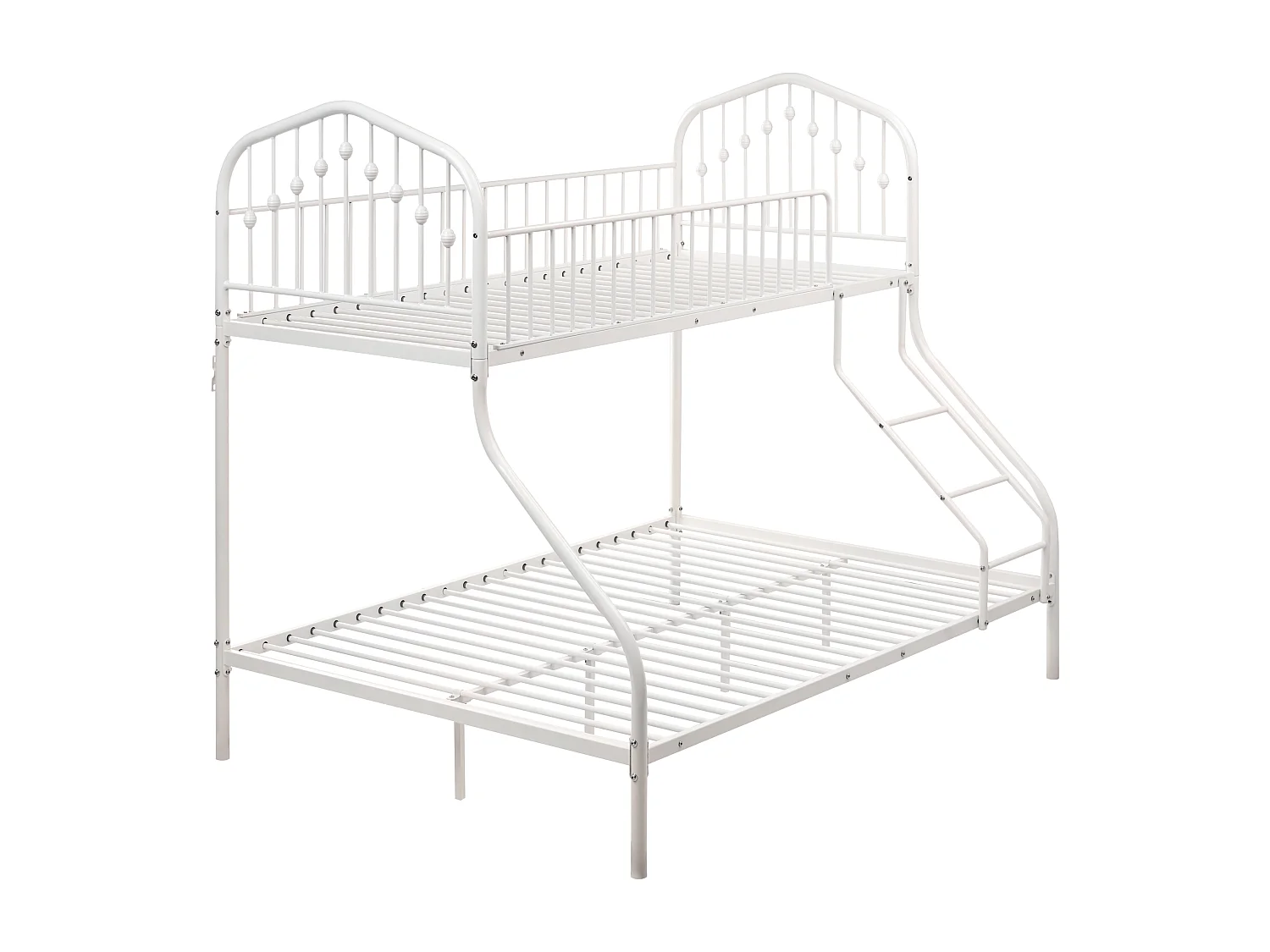 Letto a castello Metallo CHAMONIX 90/140 x 200 cm Bianco