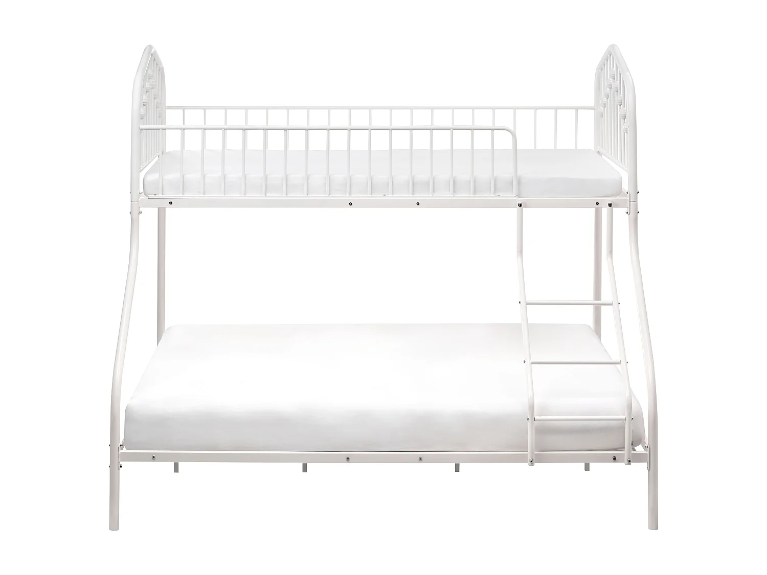 Letto a castello Metallo CHAMONIX 90/140 x 200 cm Bianco