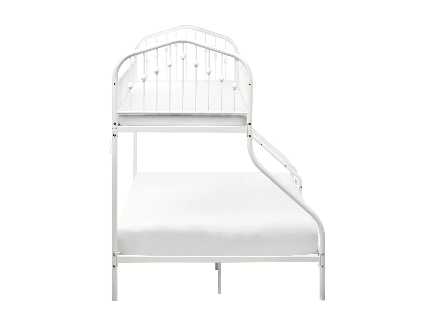 Letto a castello Metallo CHAMONIX 90/140 x 200 cm Bianco