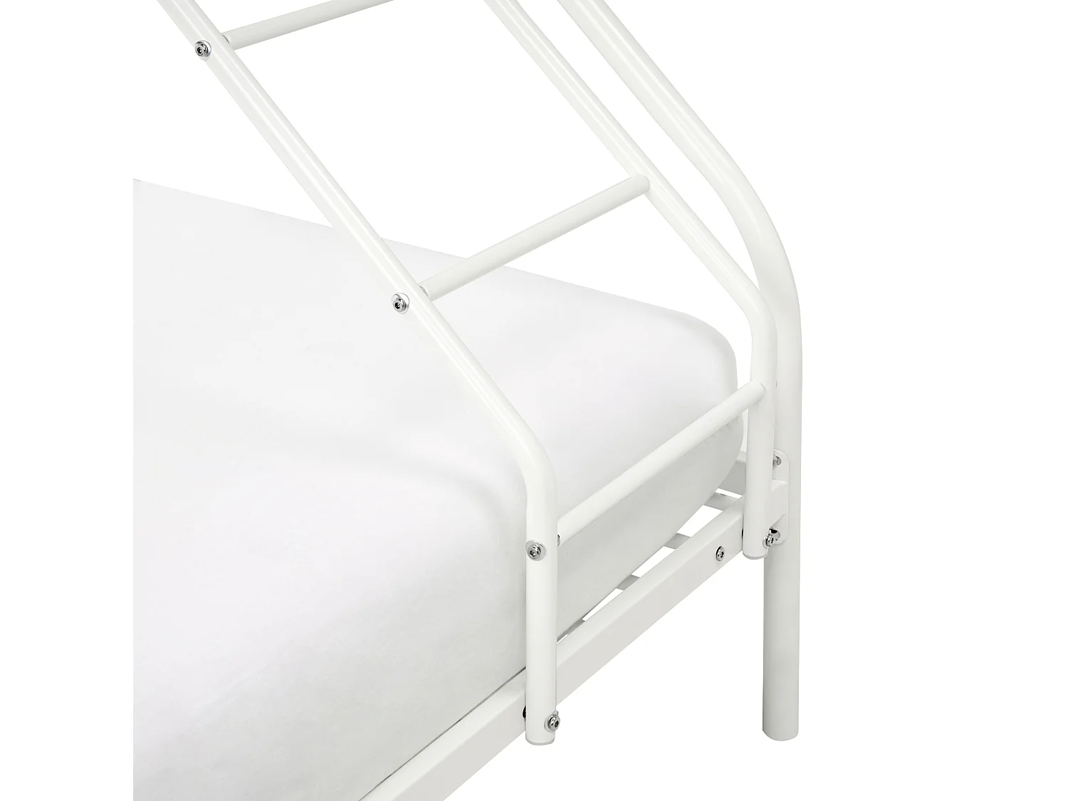 Letto a castello Metallo CHAMONIX 90/140 x 200 cm Bianco